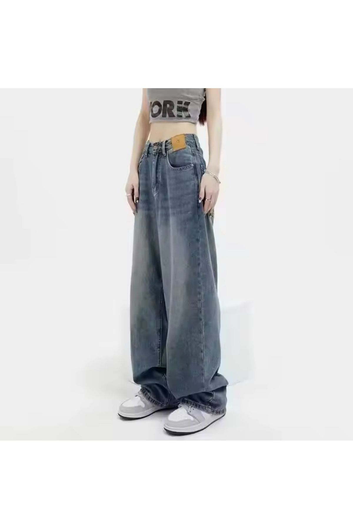 Trend Unisex  Baggy Jean Pantolon