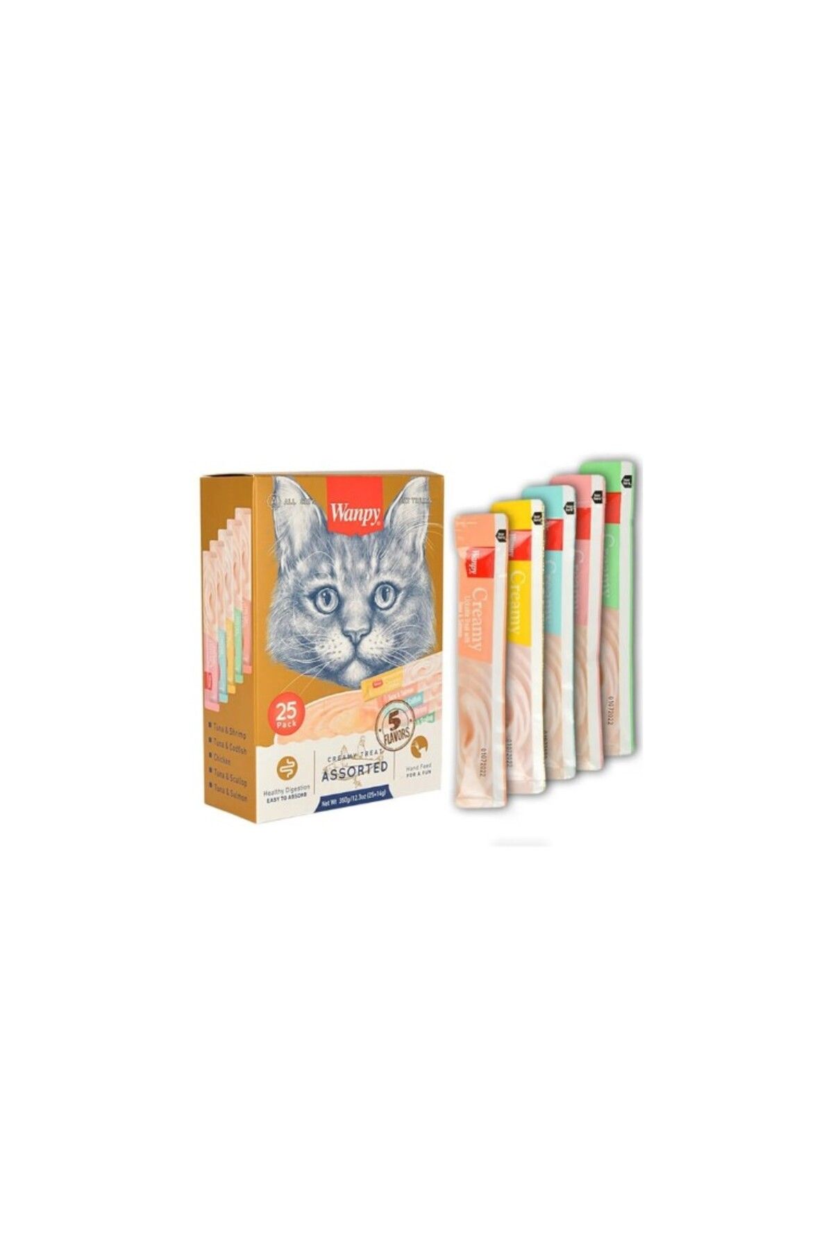 Karışık Sıvı Kedi Ödül Maması 25x14 gr