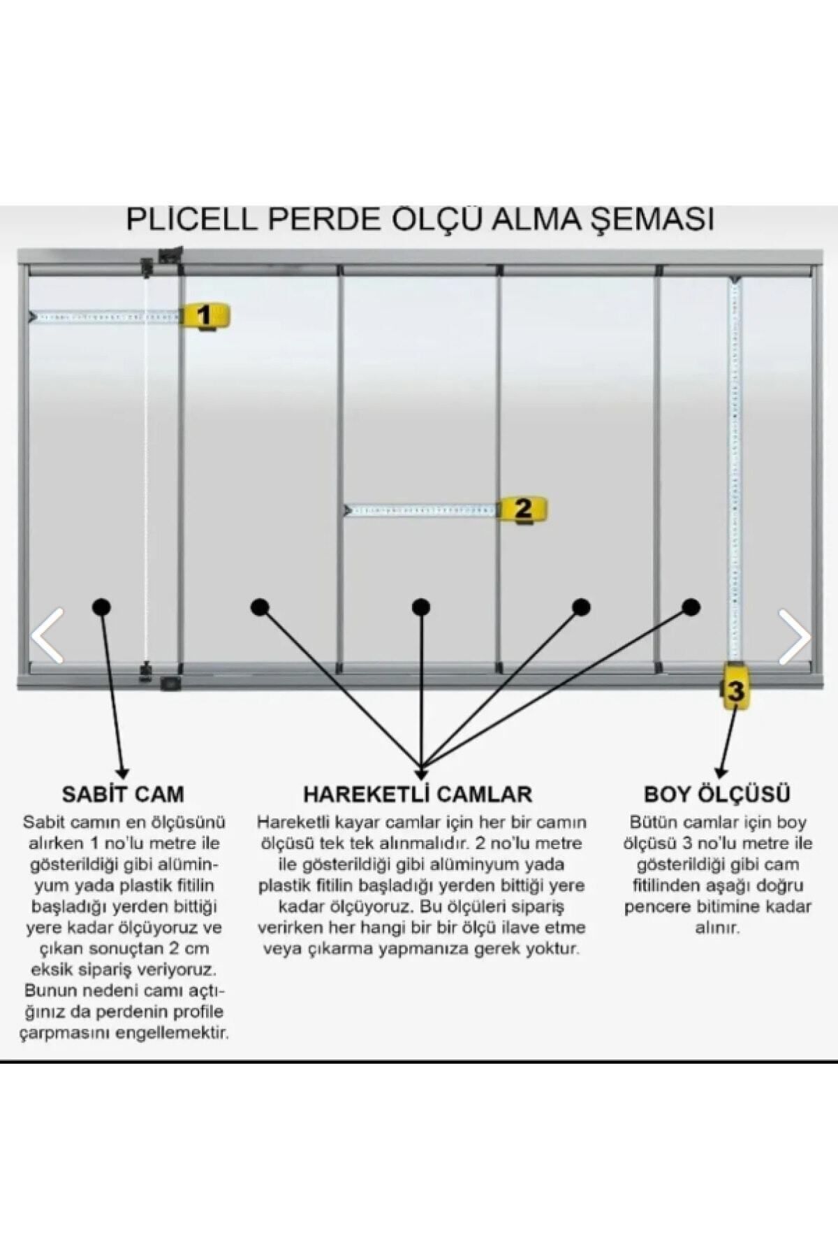 1. Kalite Cam Balkon Plise Perdesi Ara Gri