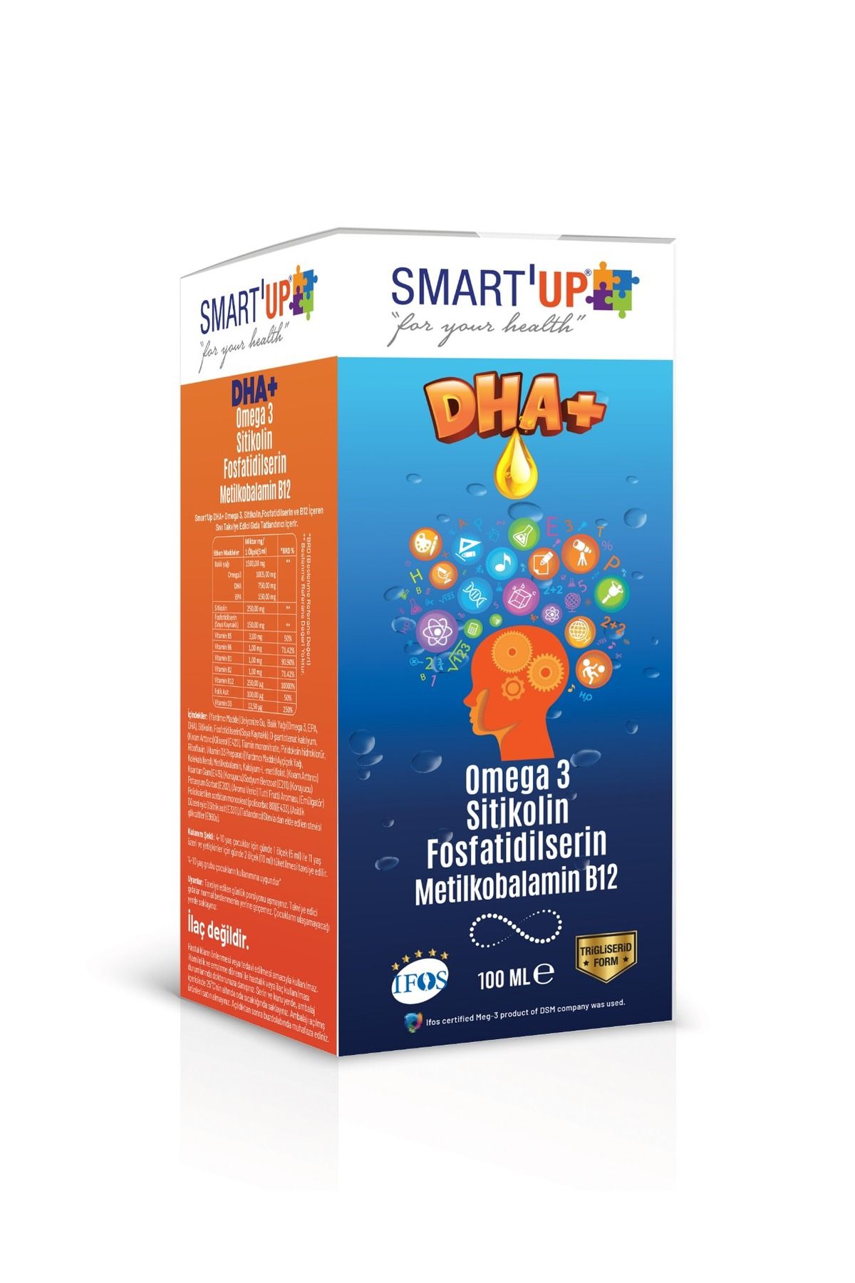 SMART UPSitikolin Dha Omega3 Ve Fosfatidilser...