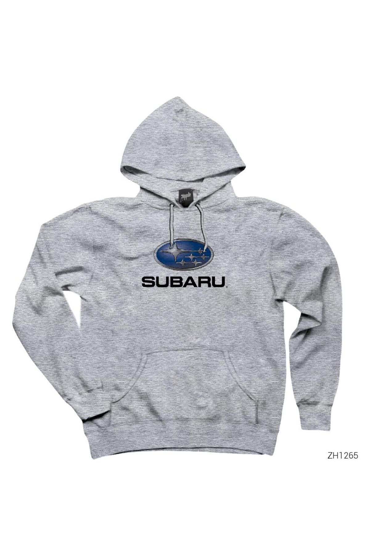 CrowsGate Subaru Logo GriKapşonlu Sweatshirt...