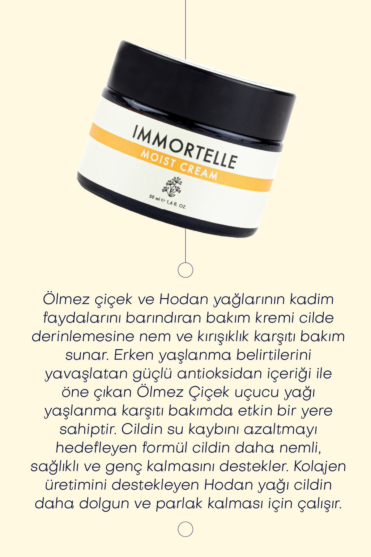 Ölmez Çiçek Kırışıklık Karşıtı Yüz Kremi (50 ML)