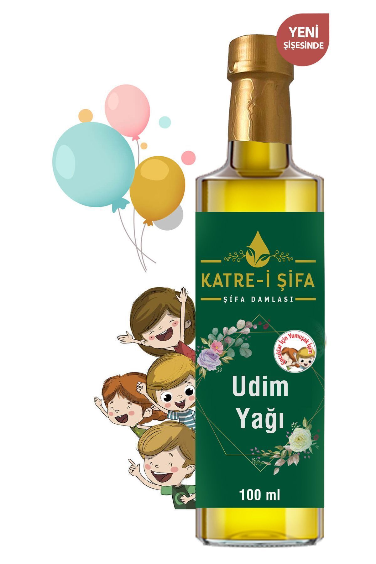 Özel Üretim Udim Yağı 100 ml Çocuklar Için Udim Yağı 100 ml