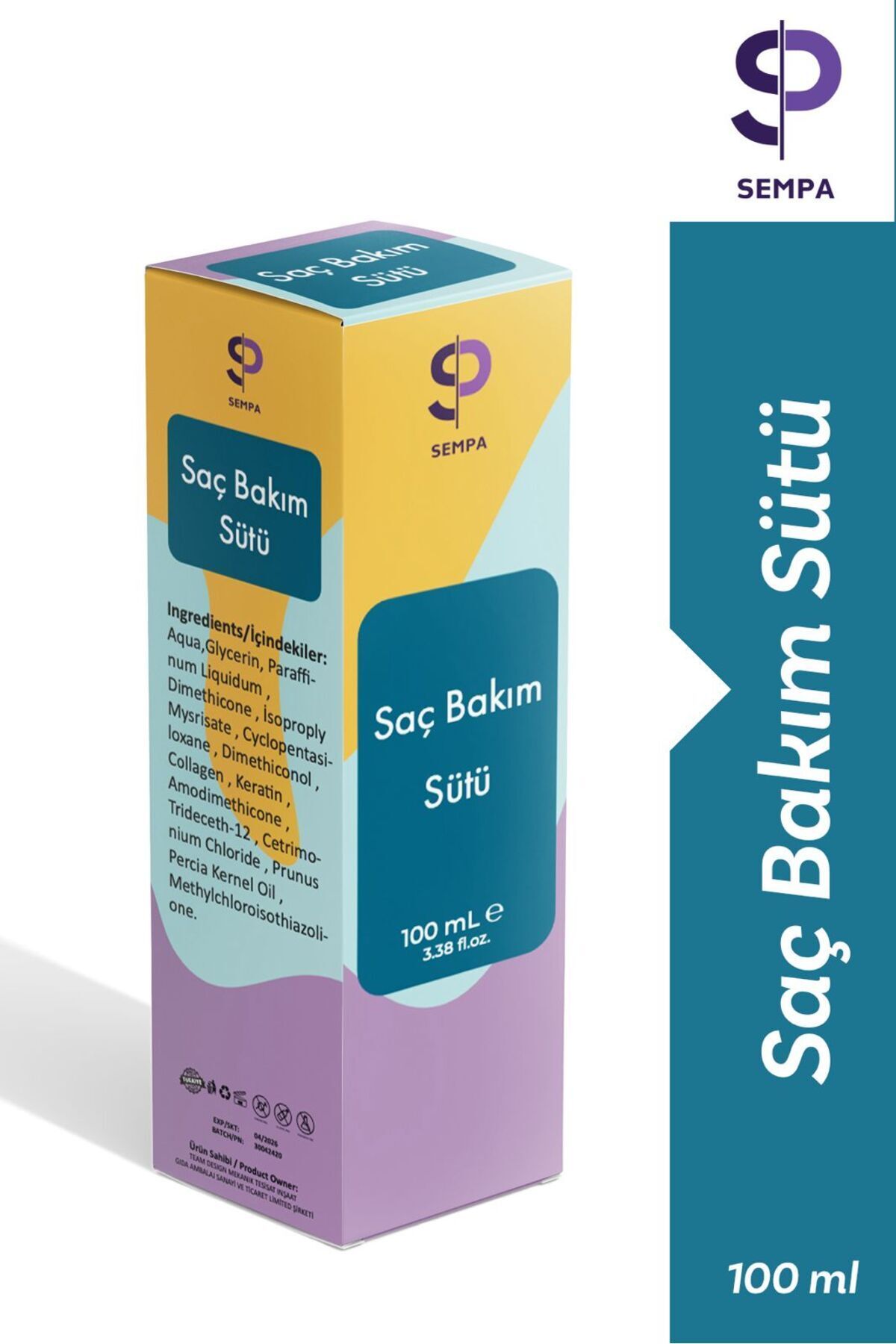 SP SEMPA Keratin Kolajen SaçBakım Sütü 100 ml