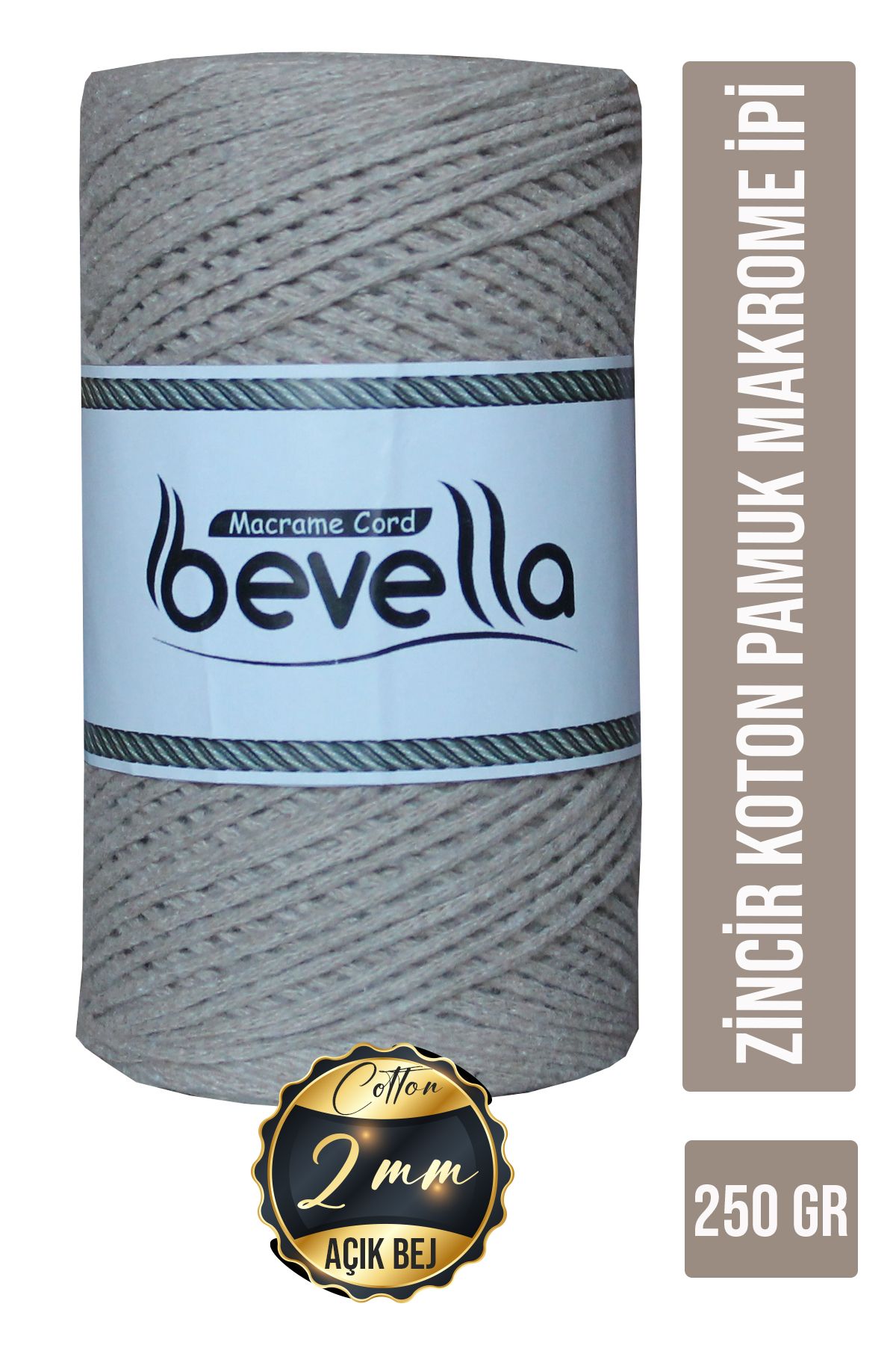 Bevella Macrame Cord KotonPamuk Makrome İpi 2...