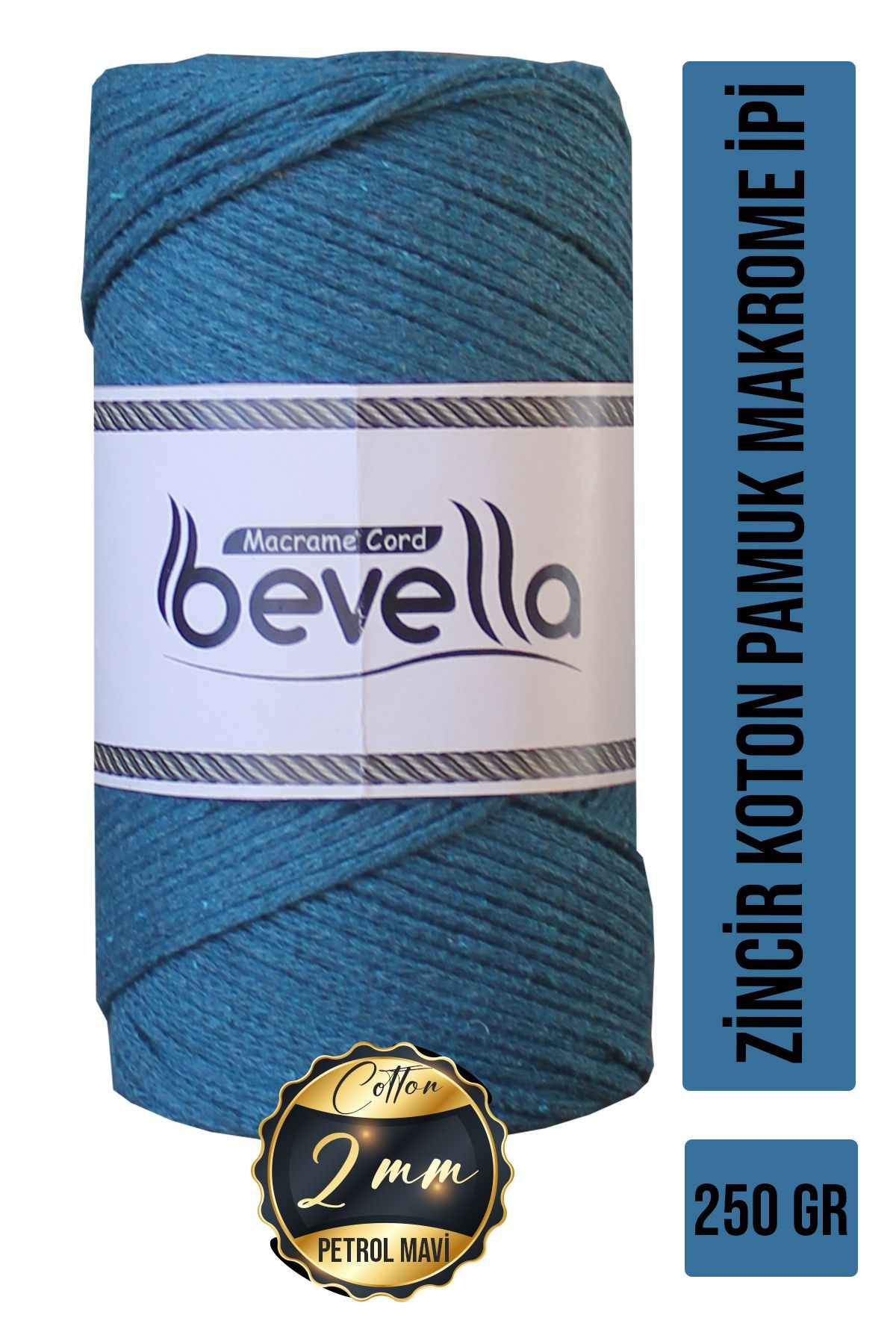 Bevella Macrame Cord KotonPamuk Makrome İpi 2...