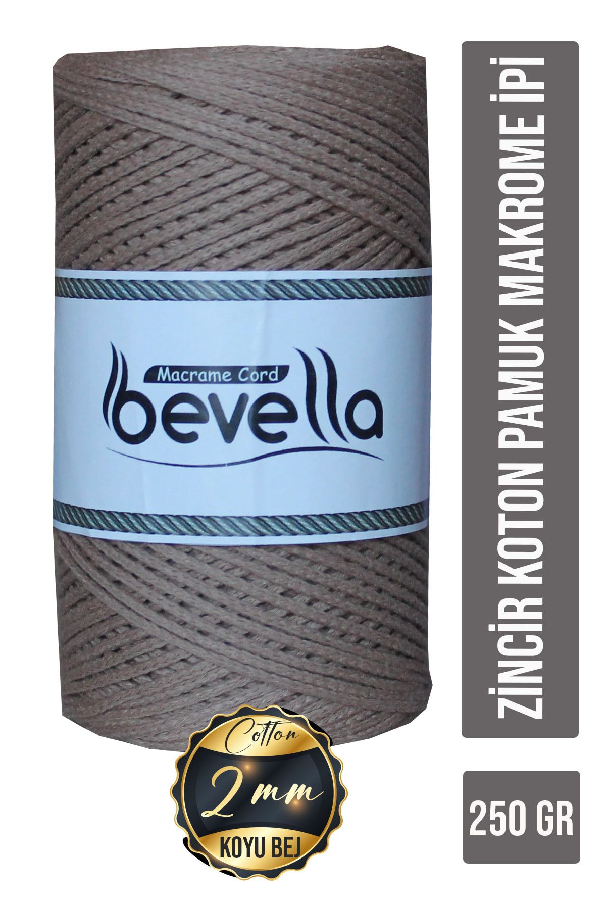 Bevella Macrame Cord KotonPamuk Makrome İpi 2...