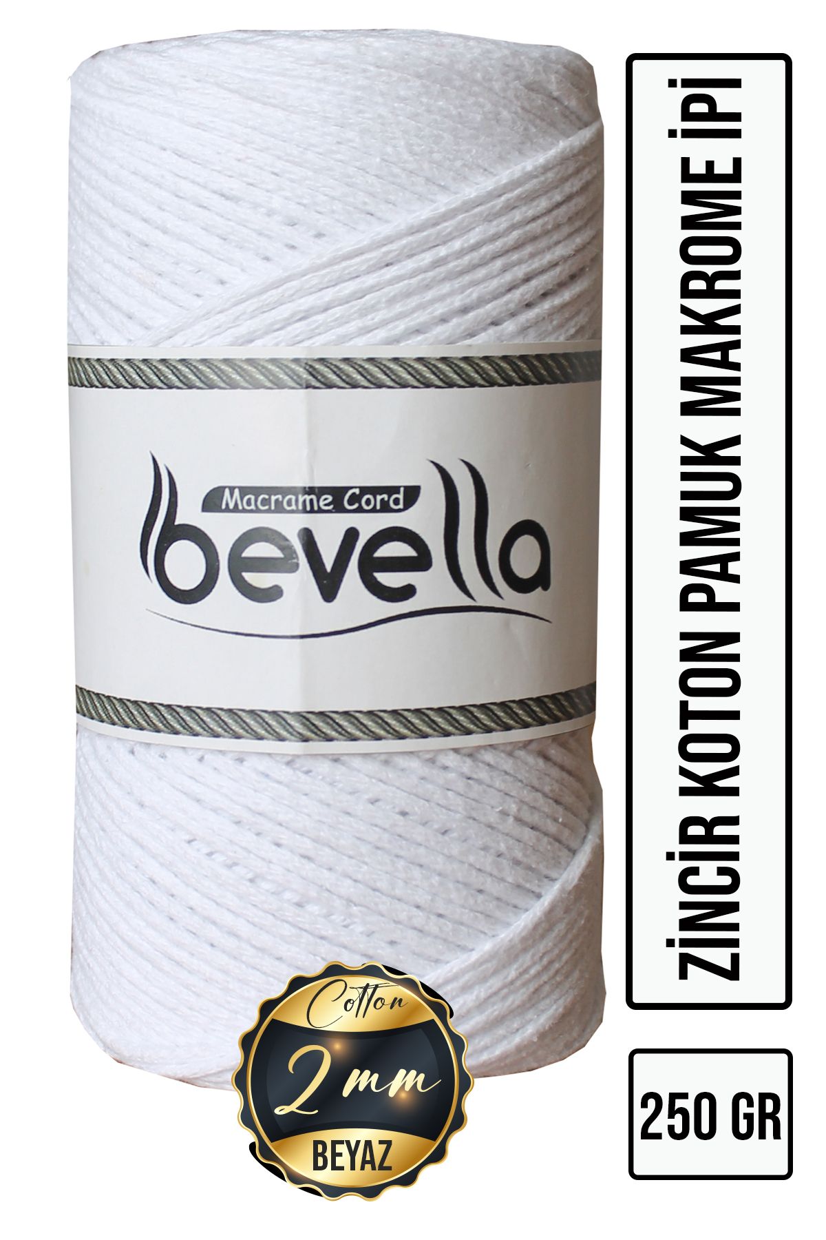 Bevella Macrame Cord KotonPamuk Makrome İpi 2...