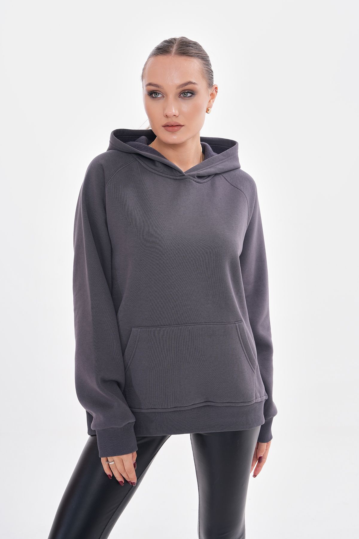 Kapüşonlu Oversize Sweatshirt