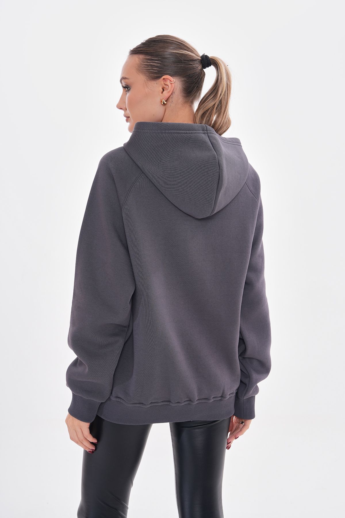 Kapüşonlu Oversize Sweatshirt