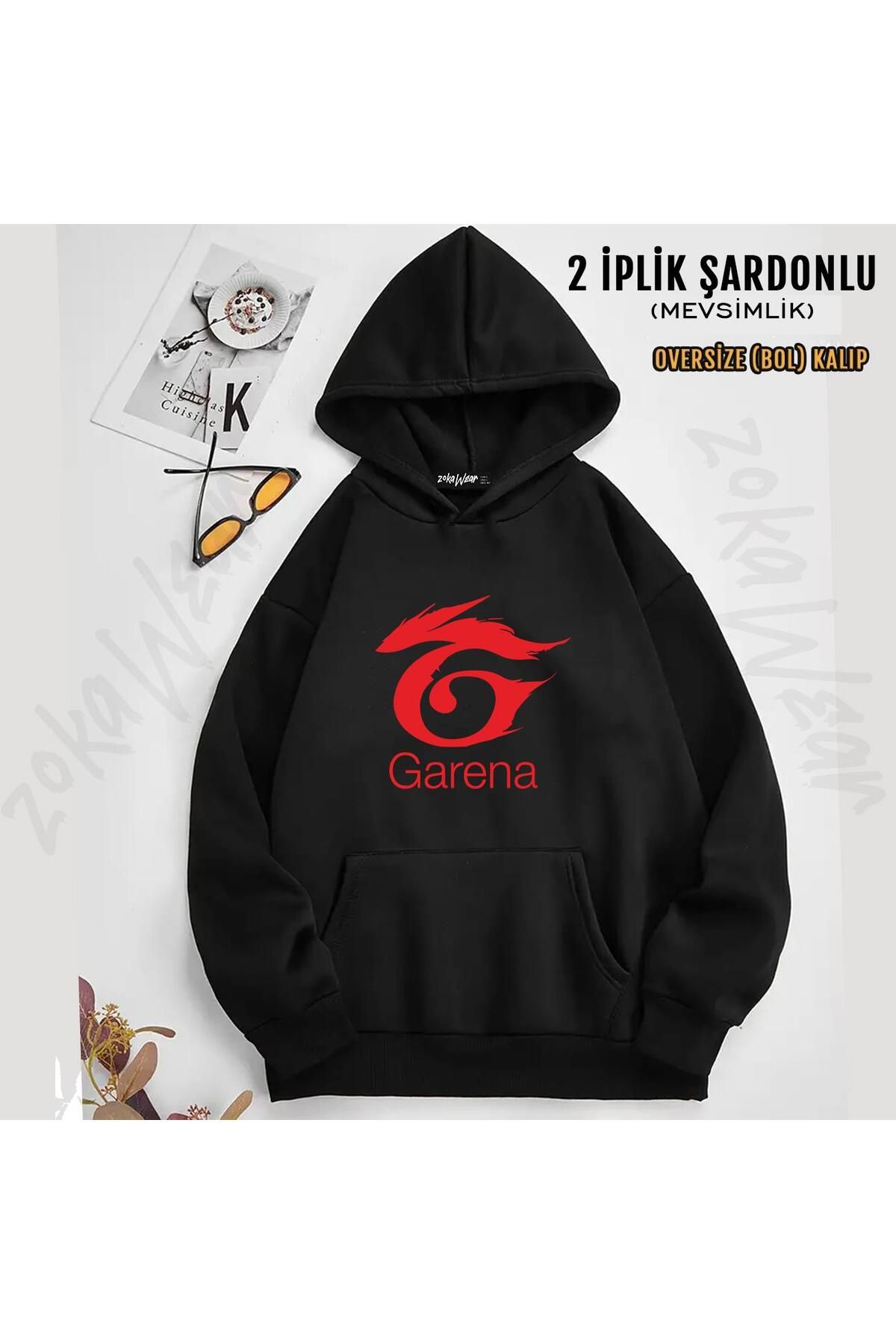 ZOKAWEAR Logo Garena FreeFire Baskılı Kapüşon...