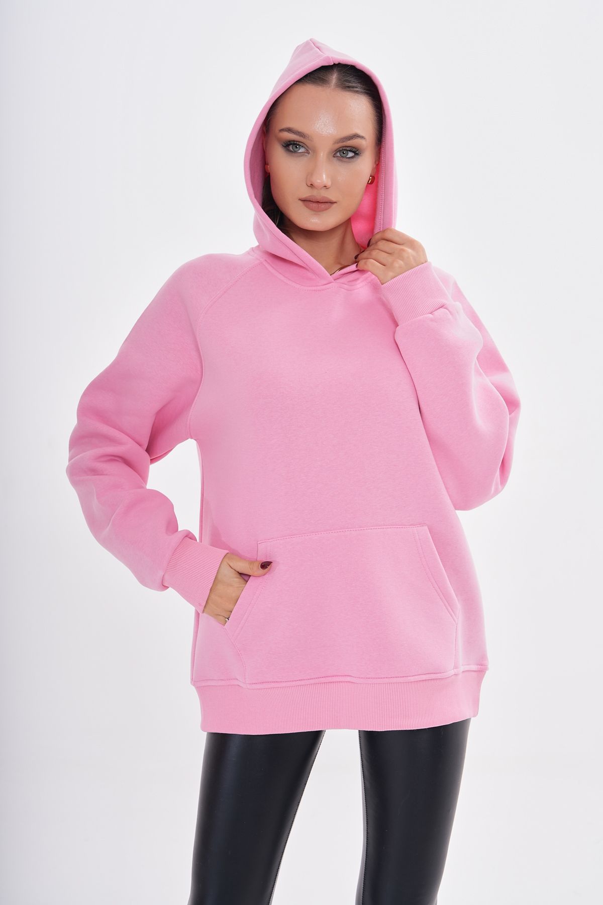 Kapüşonlu Oversize Sweatshirt