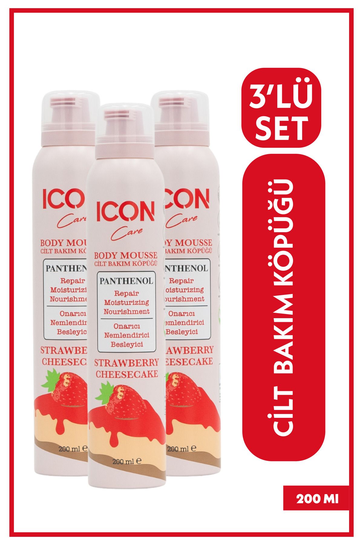 iconcare ICON CİLT BAKIMKÖPÜĞÜ STRAWBERRY & C...