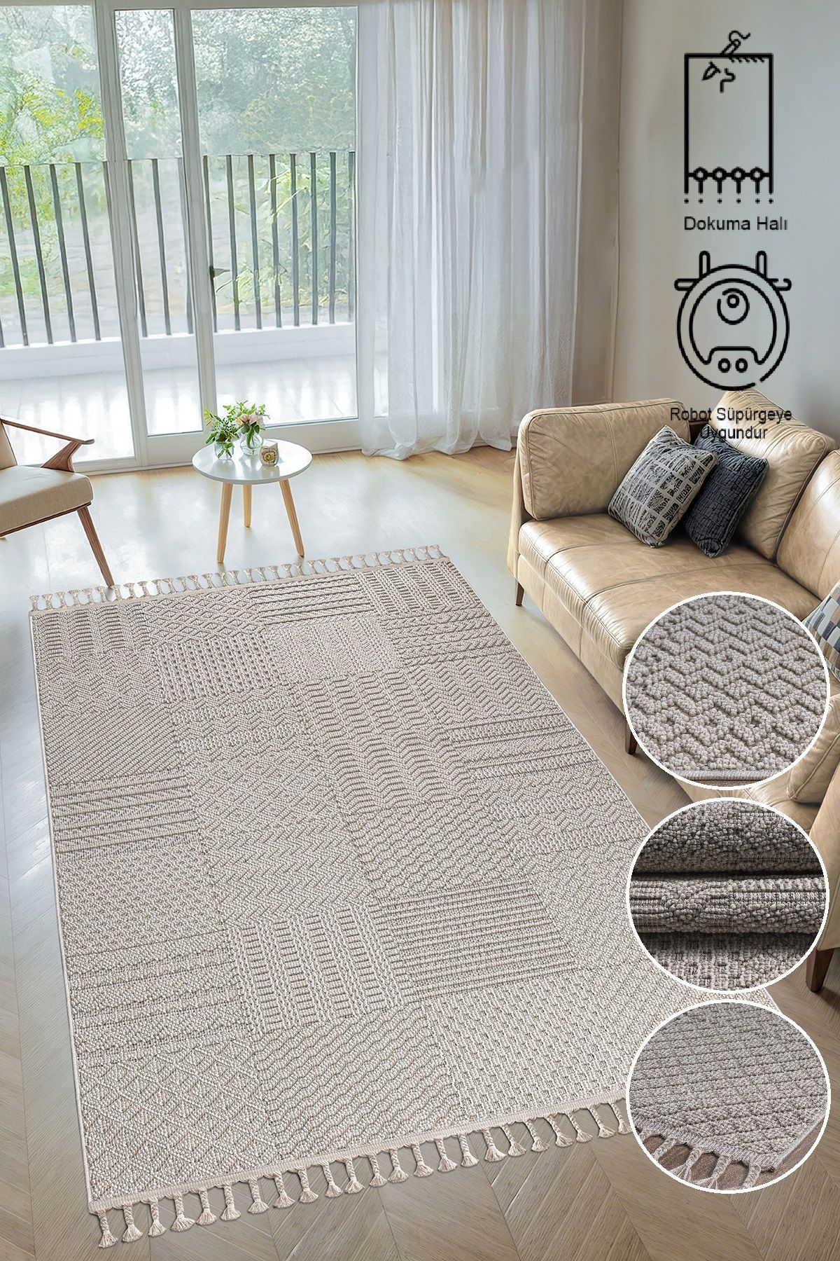 SİMEREV HALI HOME CONSEPTPatchwork Bukle Doku...