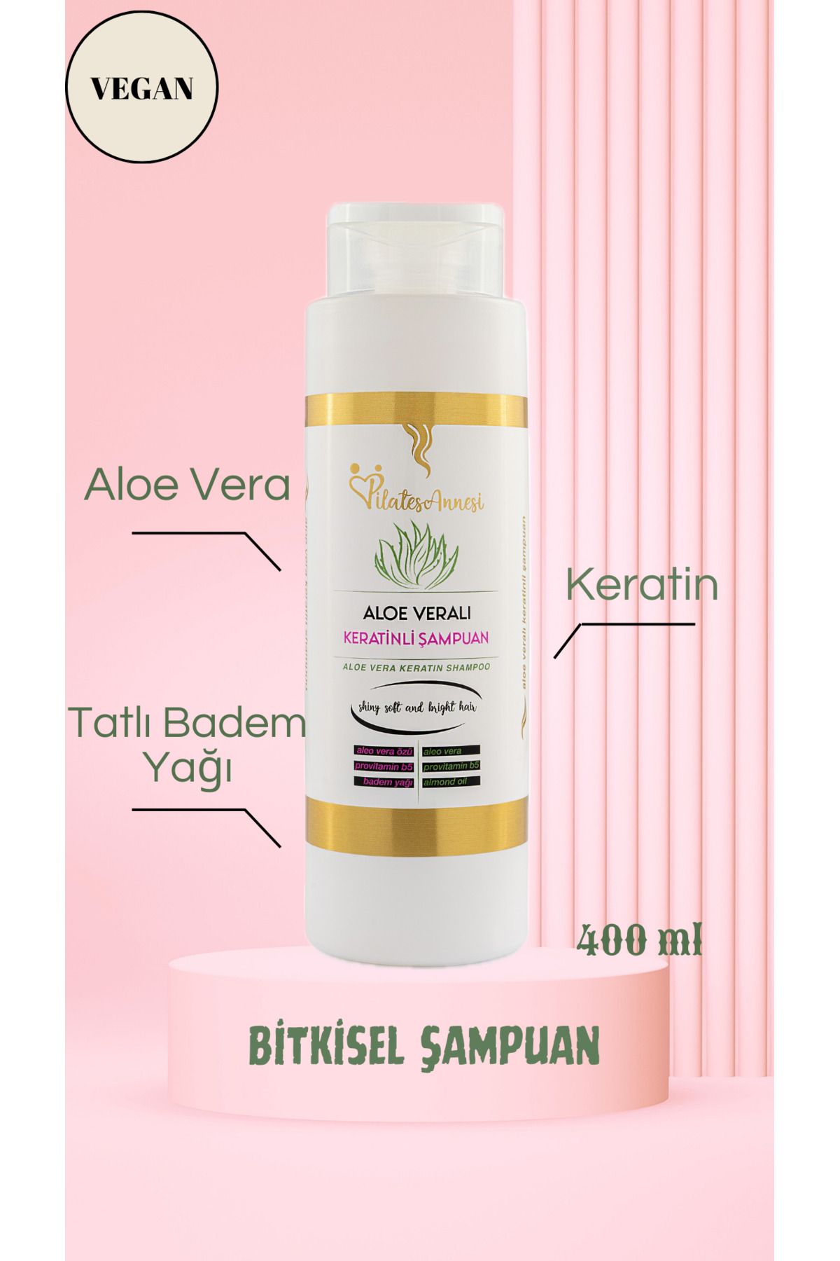 pilatesannesi Aloe VeralıKeratinli Şampuan