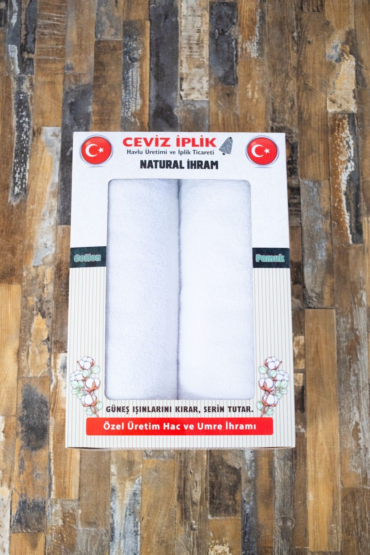 Ceviz İplik Natural Pamukİhram %100 pamuk hac...