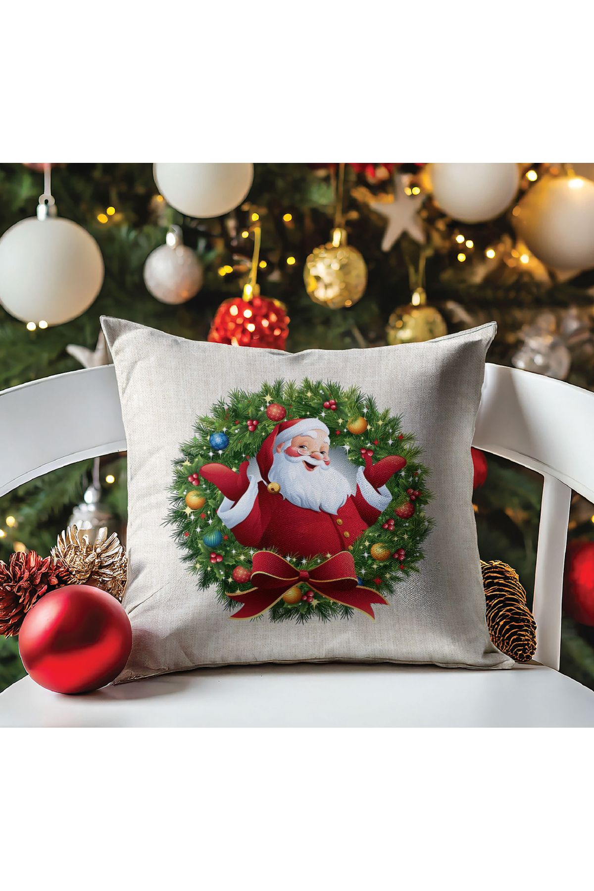 Ziu Home Yılbaşı,Yeniyıl,Christmas Desenli Kı...