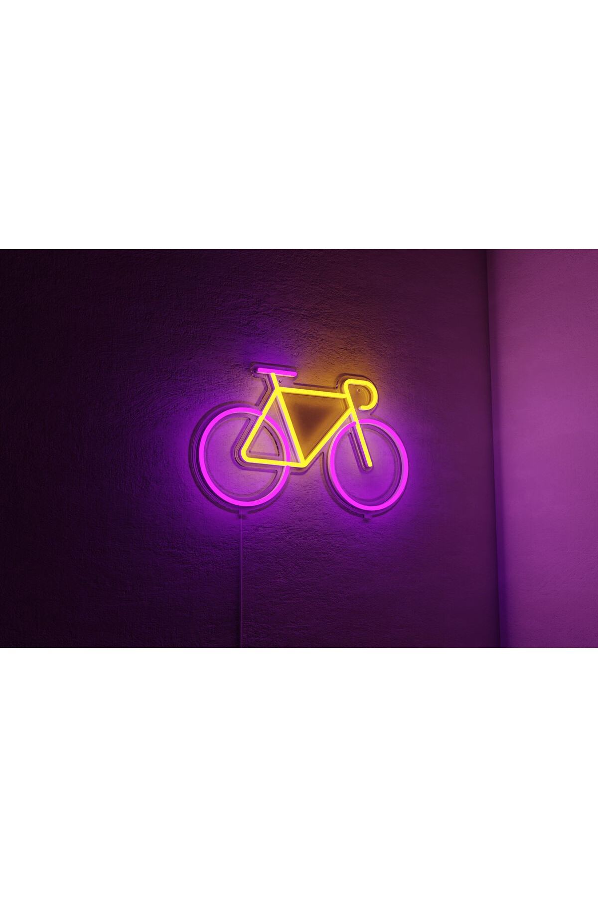 Neon Led Duvar Dekoratif Aydınlatma -bisiklet, 30x20cm-