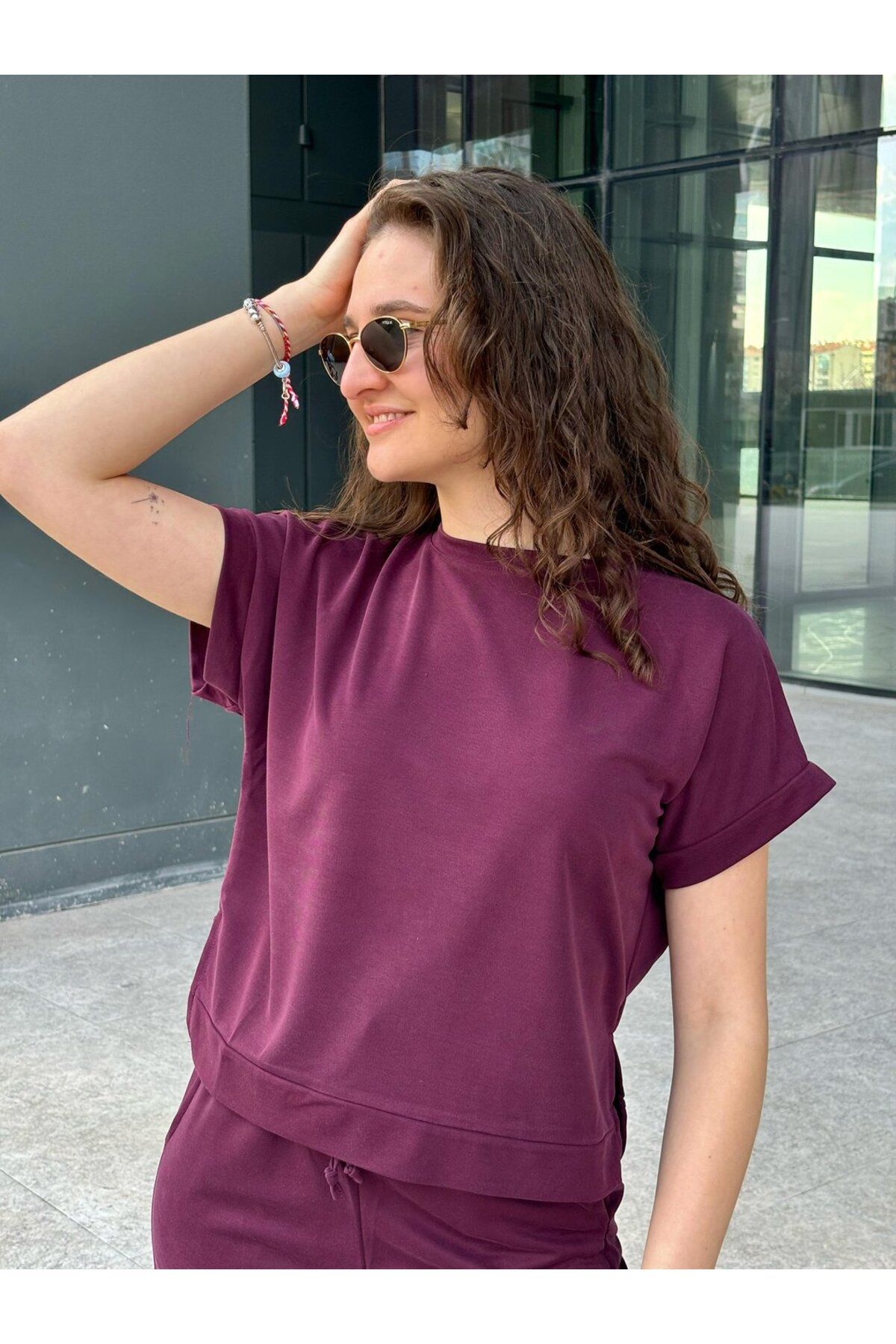 Pike Modal Kumaş T Kol Tshirt Eşofman Takımı