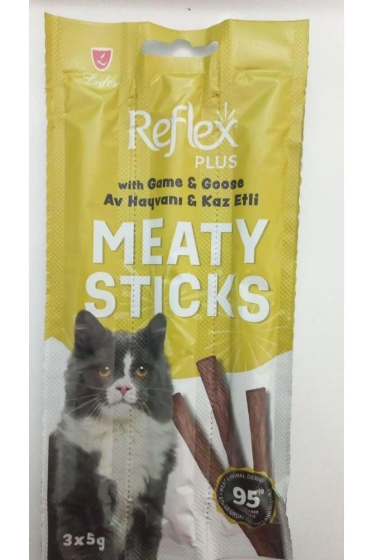 Plus Meaty Sticks Av Hayvanlı ve Kaz Etli Kedi Ödül Çubuk (3x5gr) 15 gr