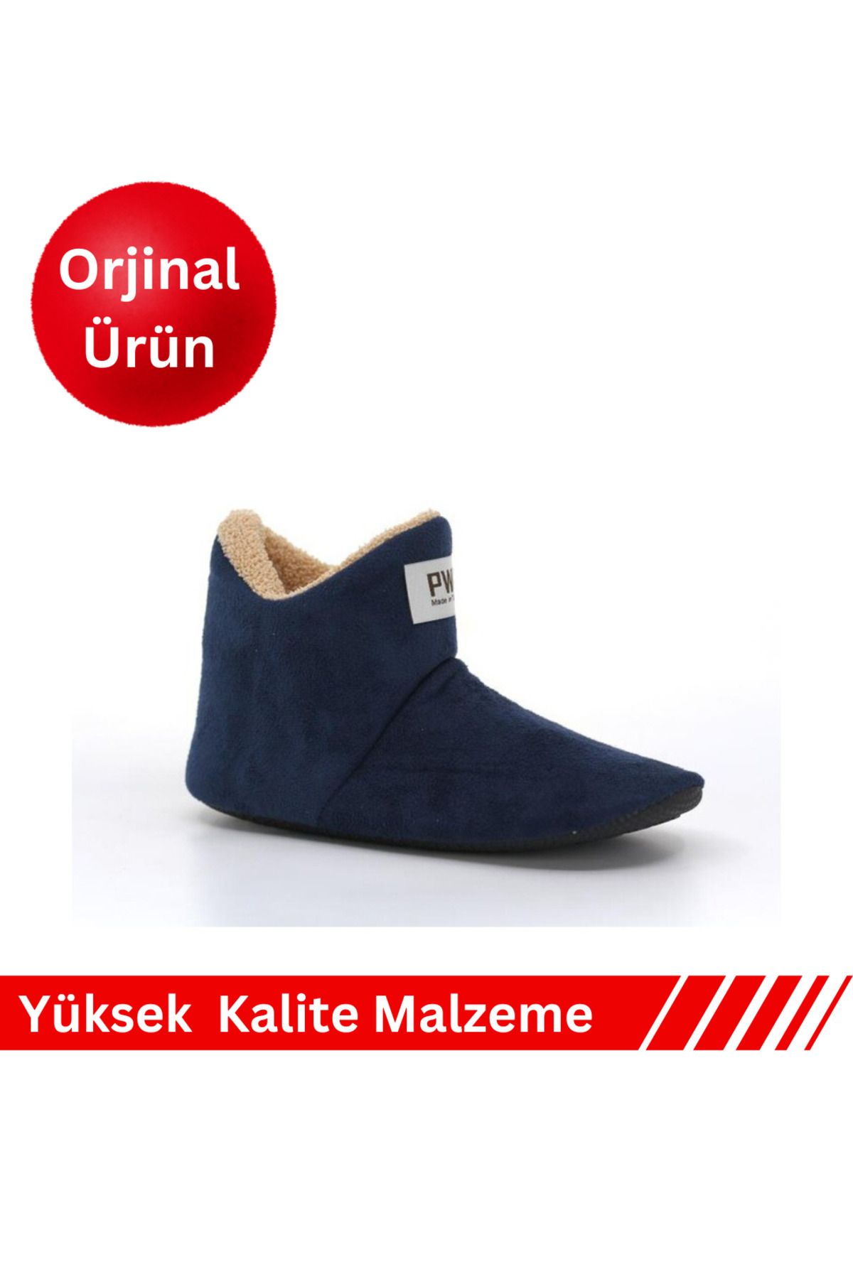 ŞENSHOES Unisex Içi Yünlü EvPandufu Ev Botu E...