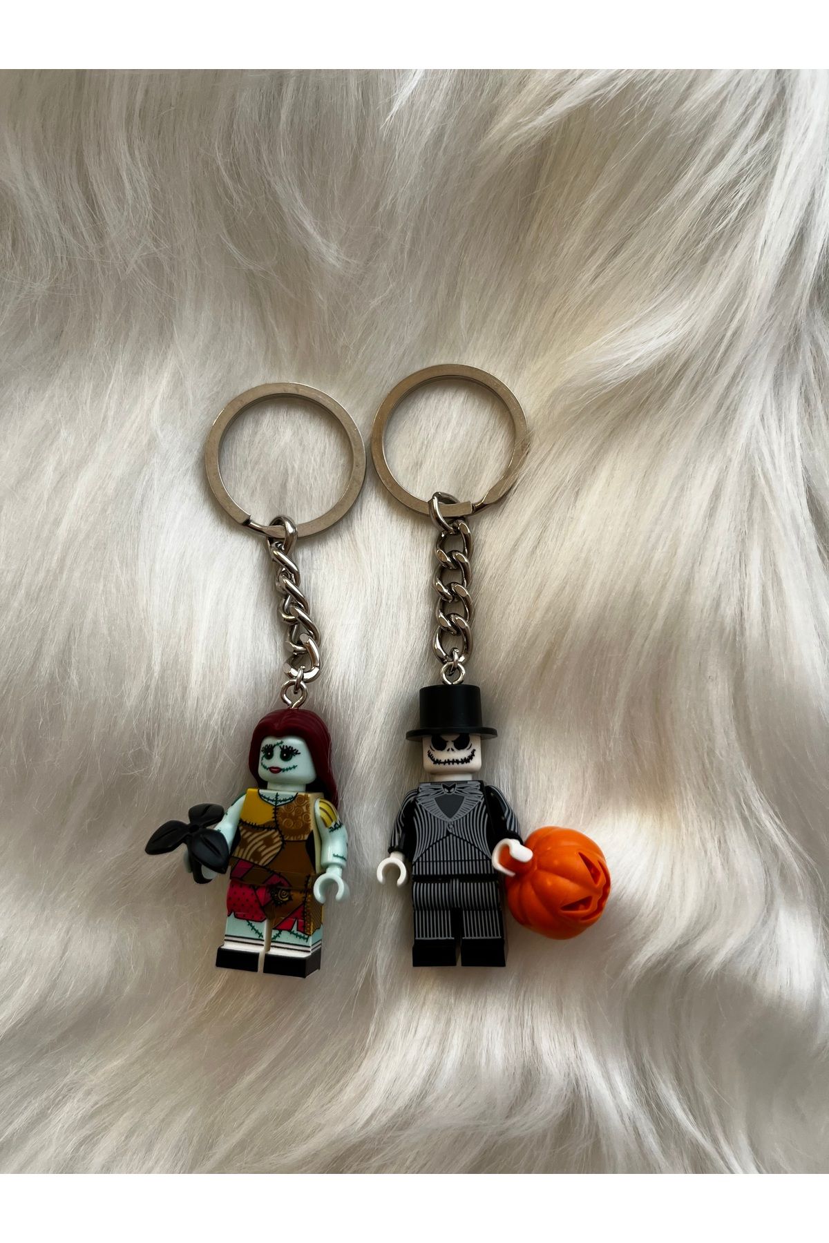 womistore Sally Ve Jack MiniFigür Çift Anahta...