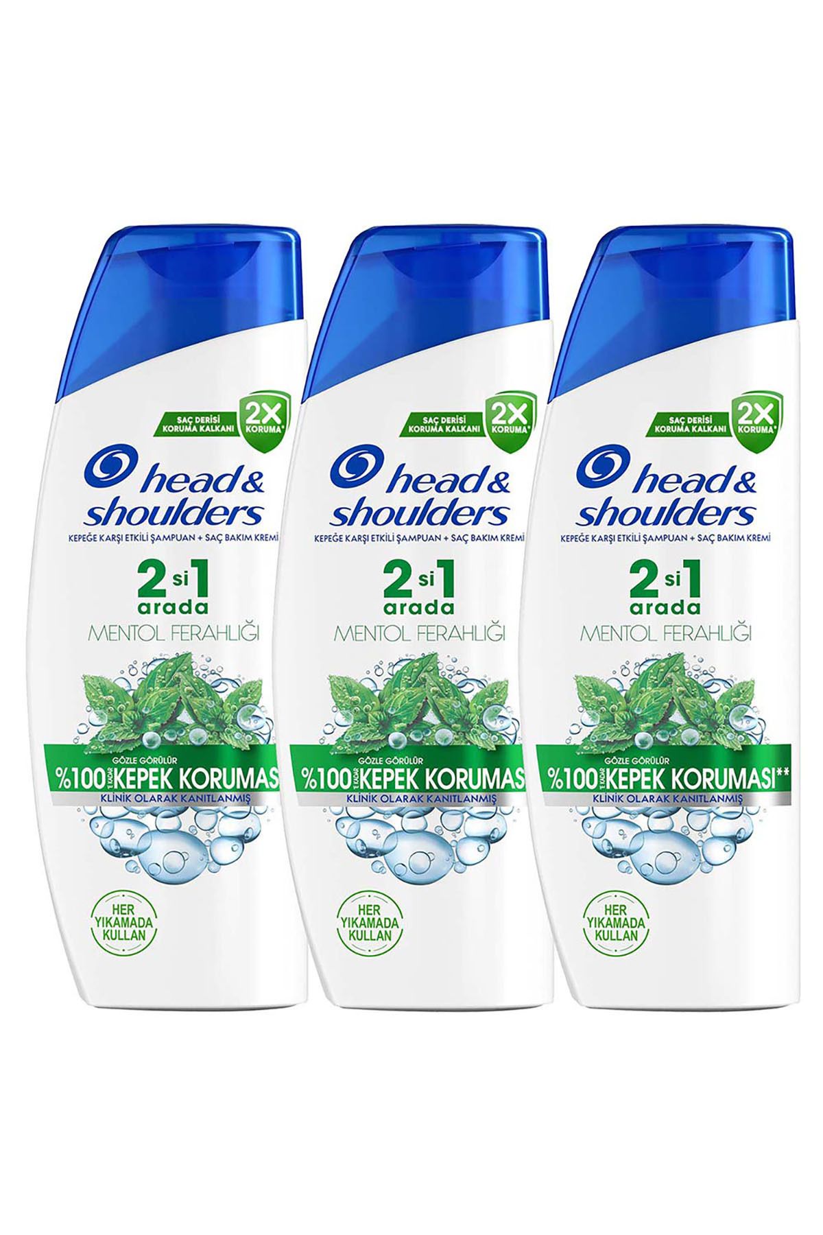 Mentol Ferahlığı 2in1 Şampuan 330 ml x 3