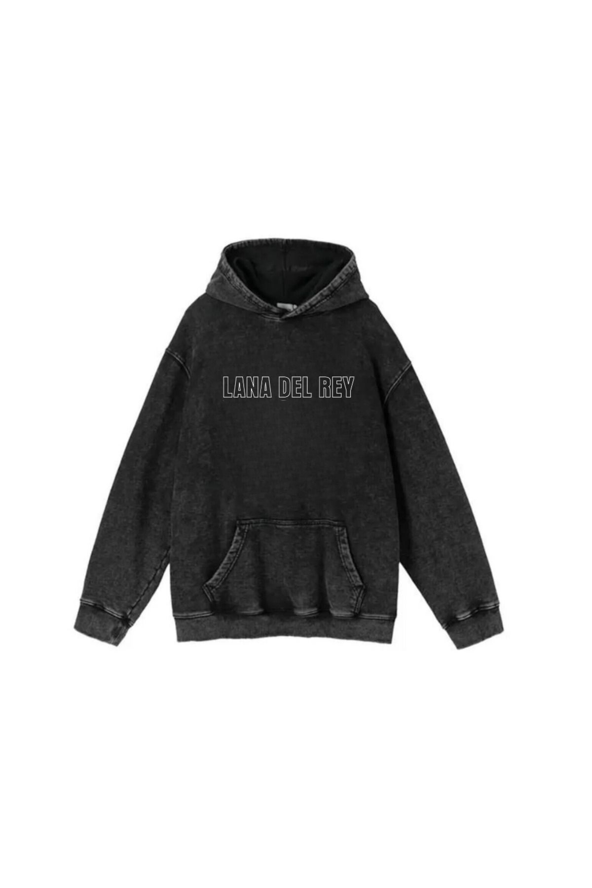 Day Light Yıkamalı Lana Del Rey Vintage Kapüşonlu Sweatshirt