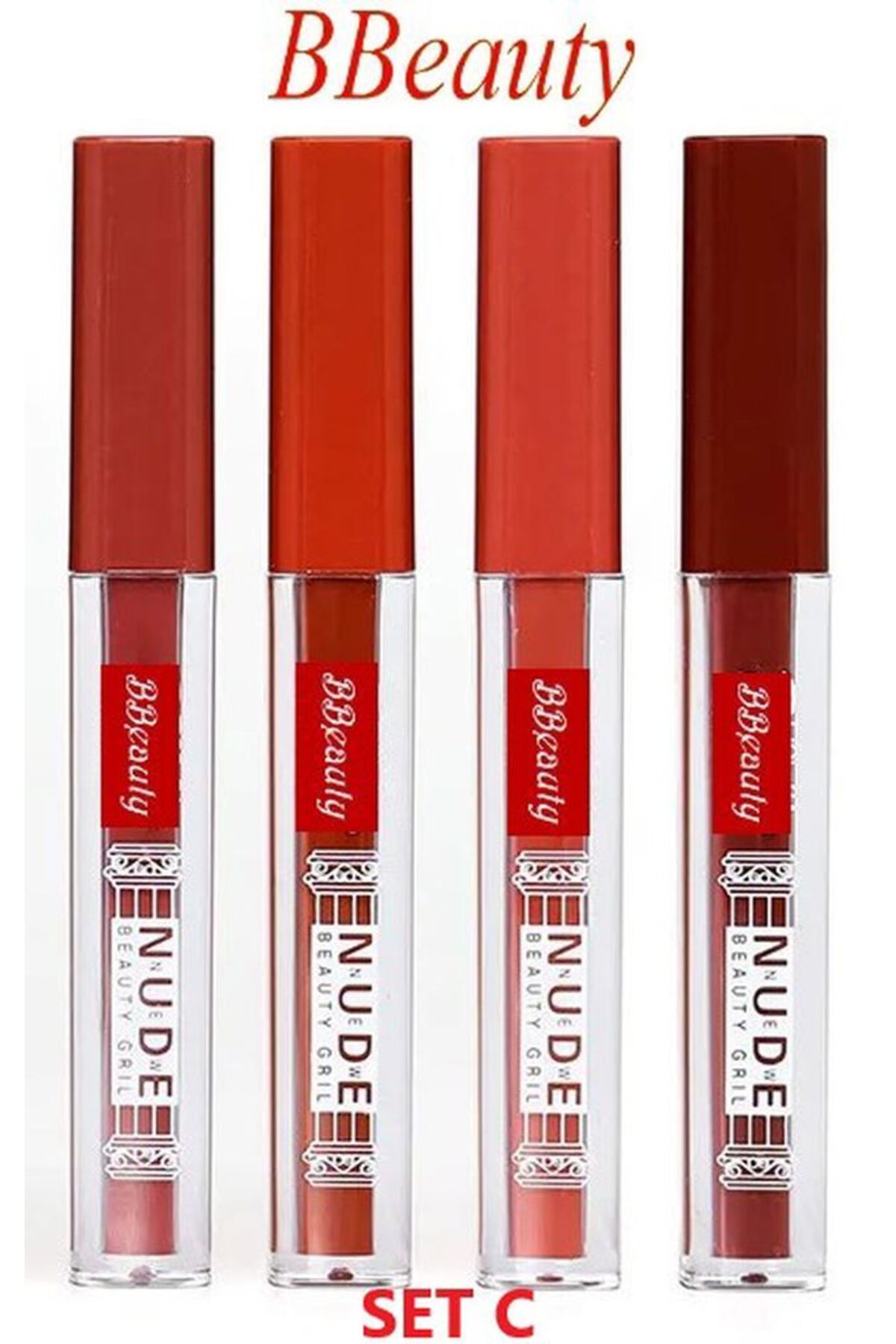 BBeauty New Fashion NudeMatte Lipgloss Likit...