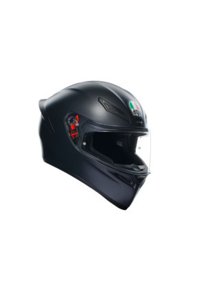K1 S Mono Matt Black Kapalı Kask Image 0