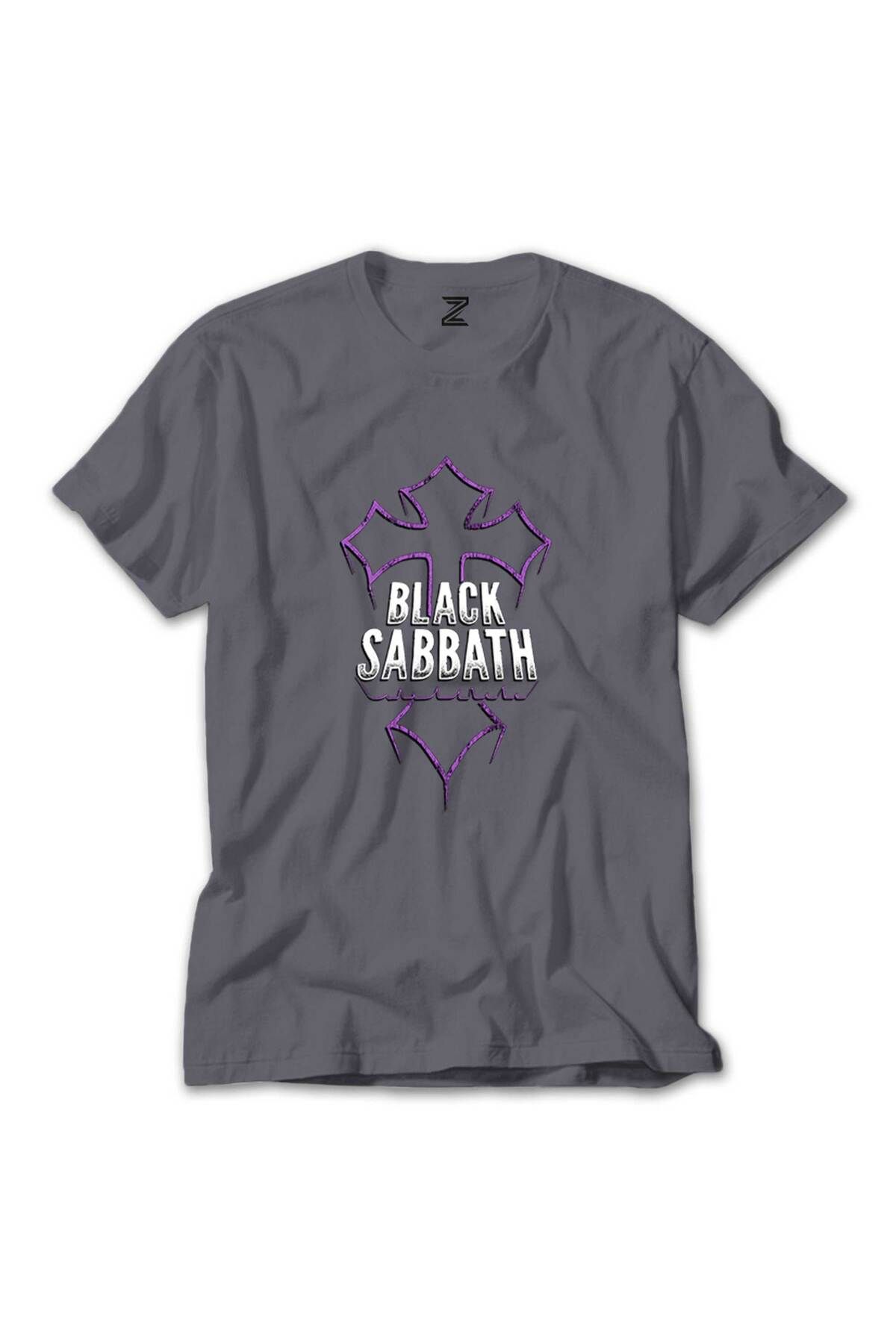 WAKHA Black Sabbath Cross GriTişört