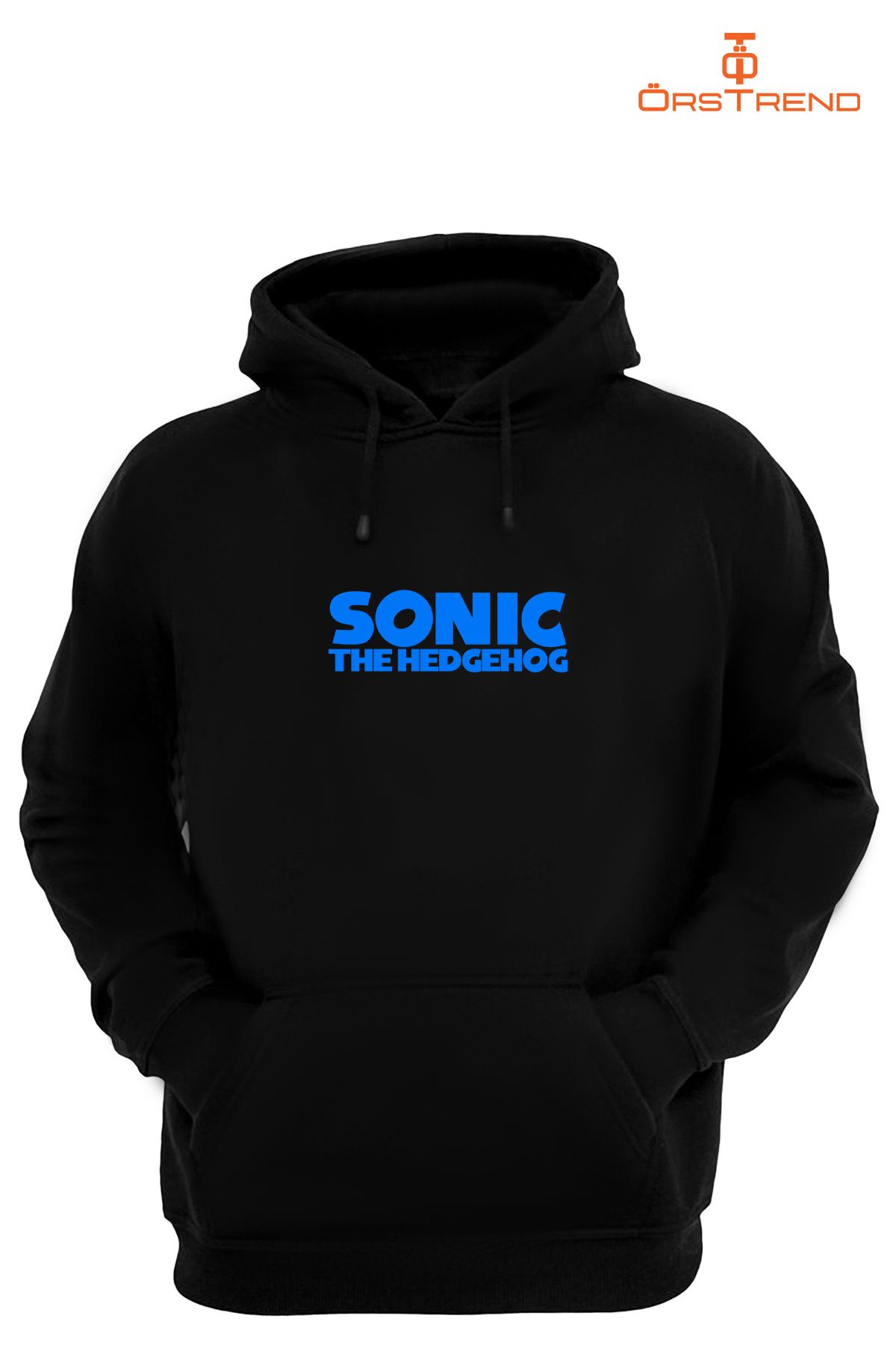 Sonic Baskılı Unisex Kapşonlu Sweatshirt