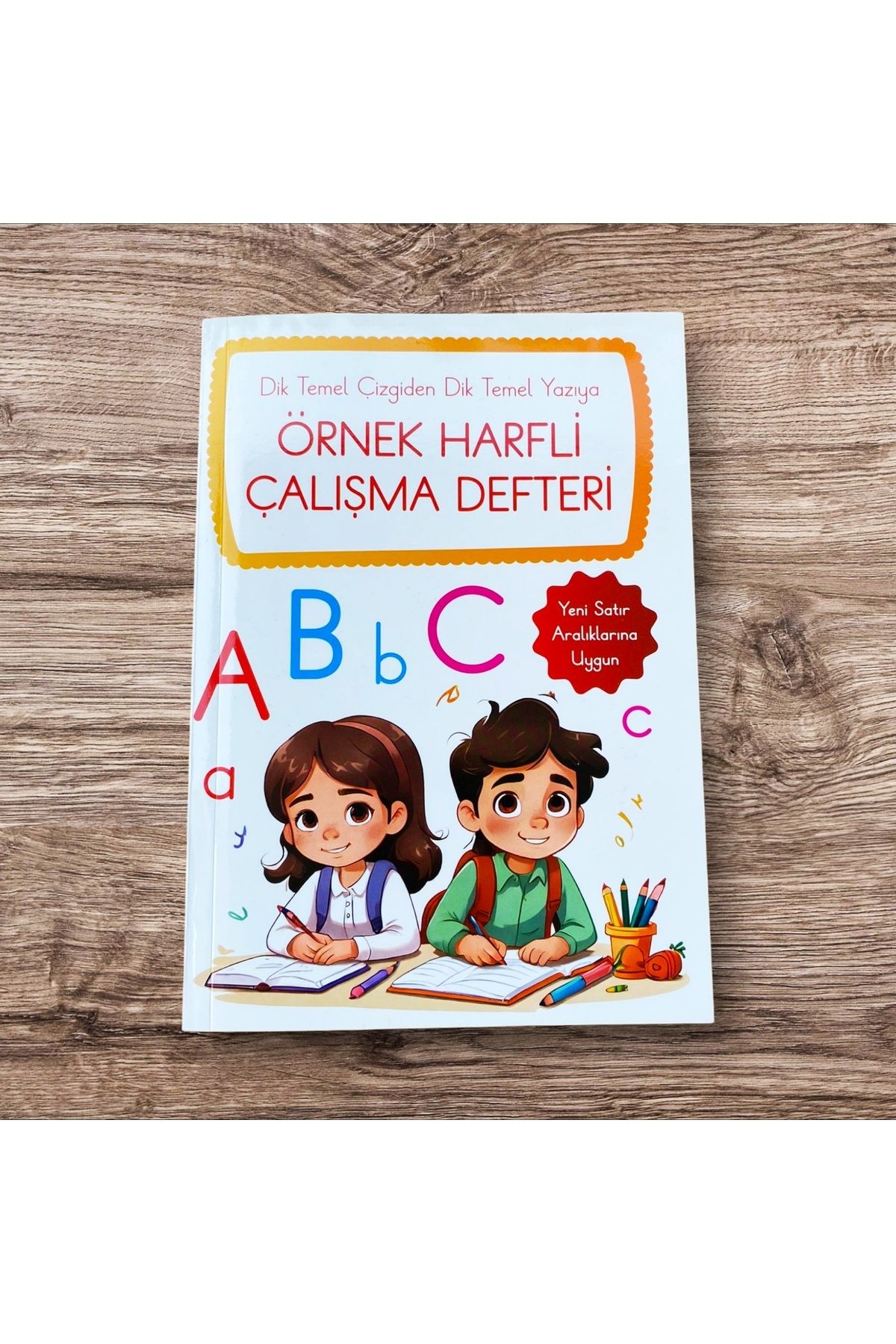 Anetil 10 lu set örnek harfli çalışma defteri kılavuz dik çizgili ve çizgili defter