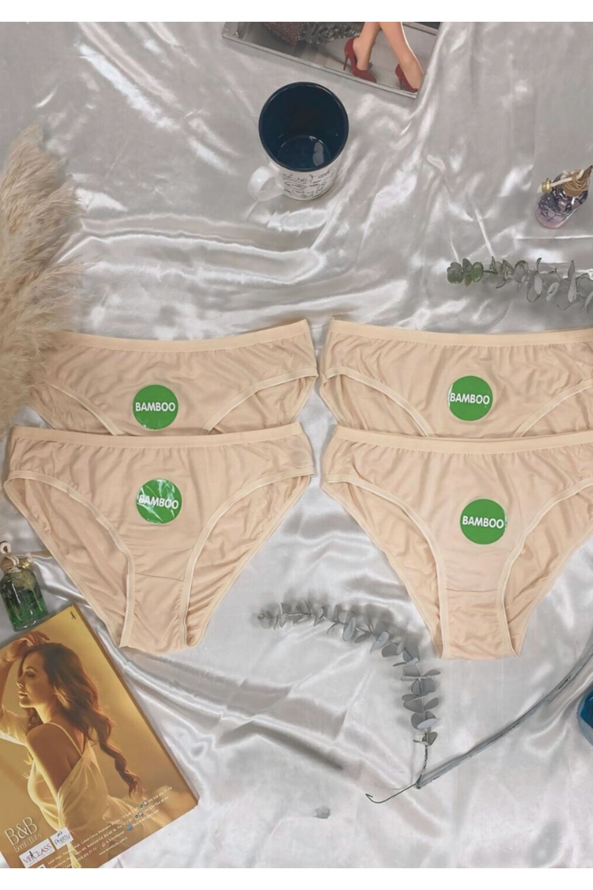 m marlo Kadın 4'lü PaketBikini Bamboo Külot