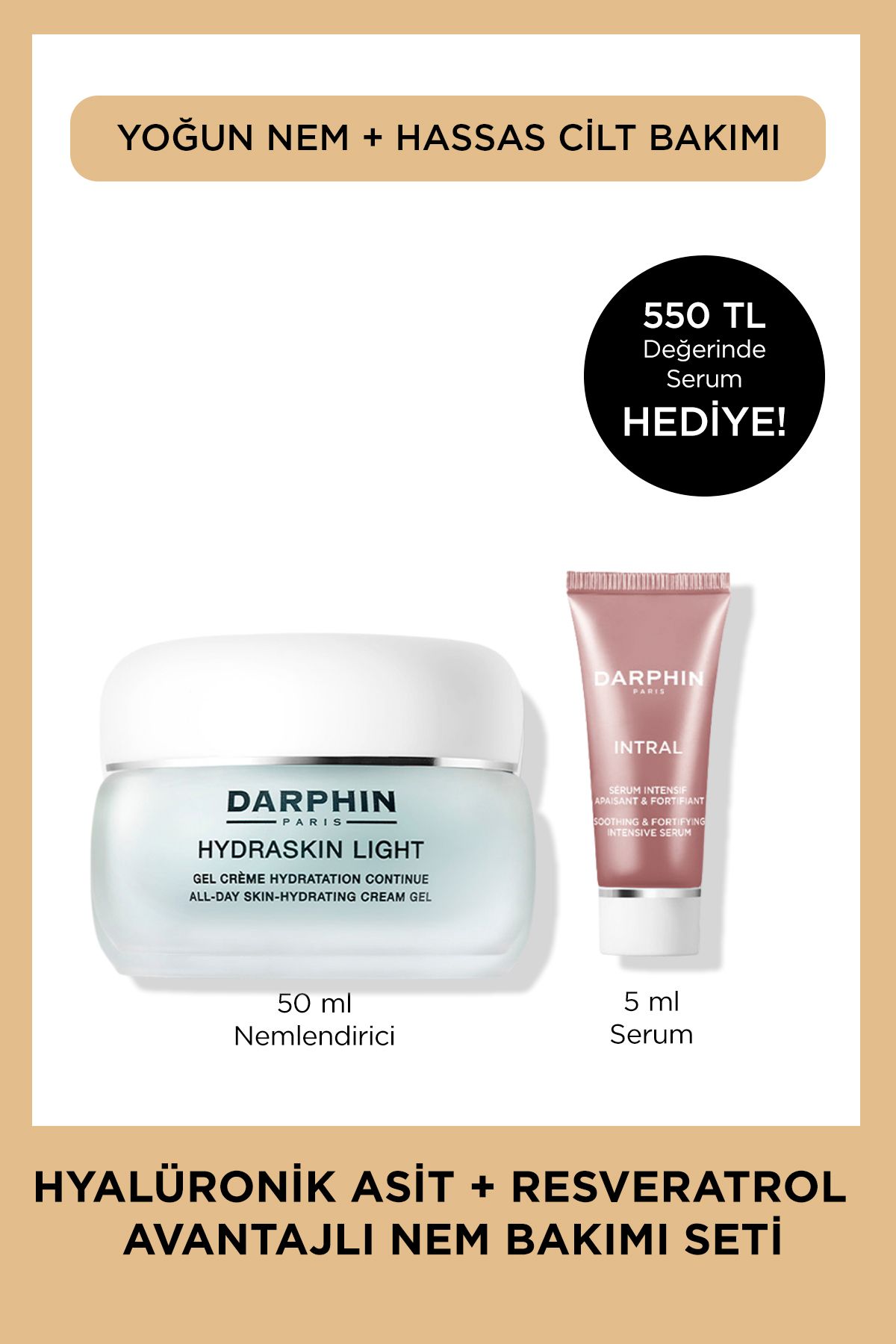 Darphin Hyaluronik Asit veResveratrol İle Nem...