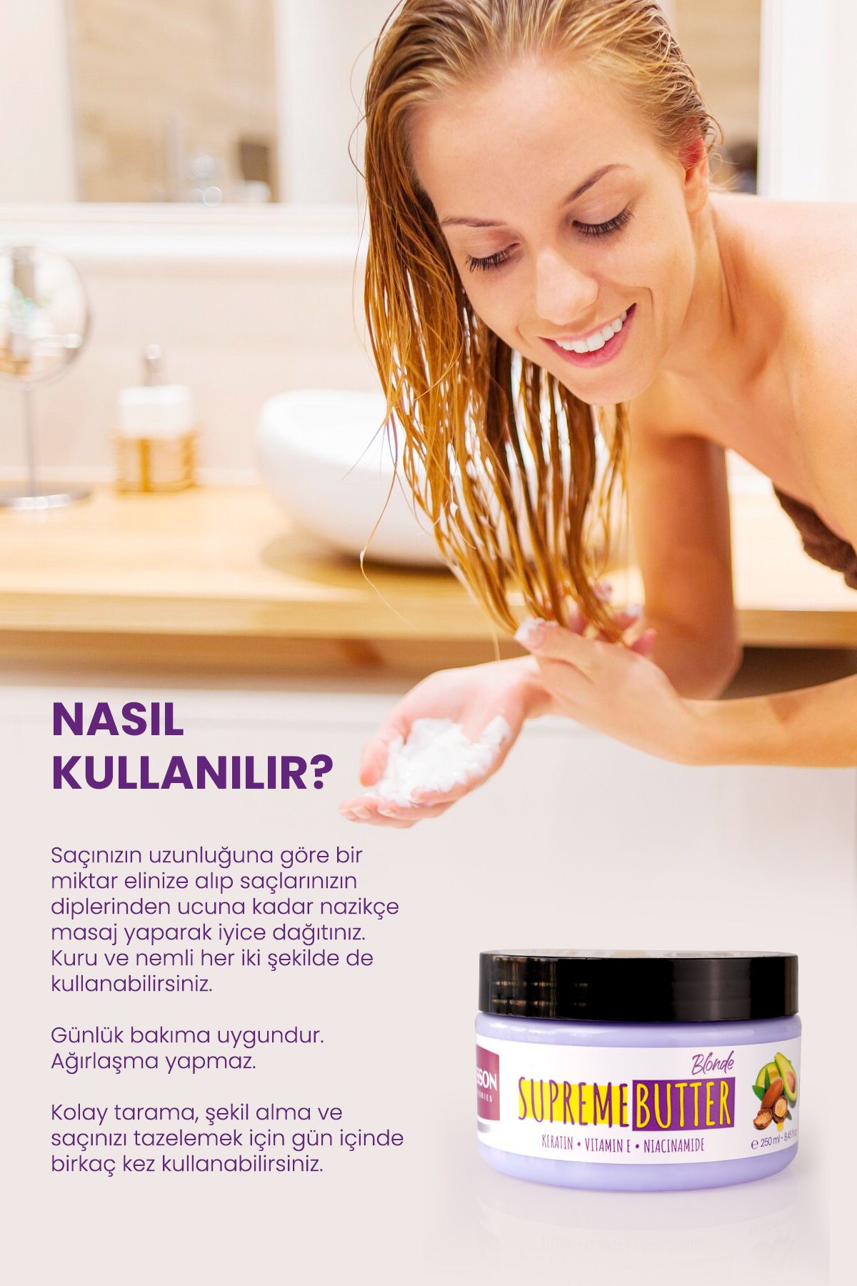 Laboratories 11 Özel Yağ Içeren Supreme Butter Blonde Durulanmayan Saç Bakım Kremi