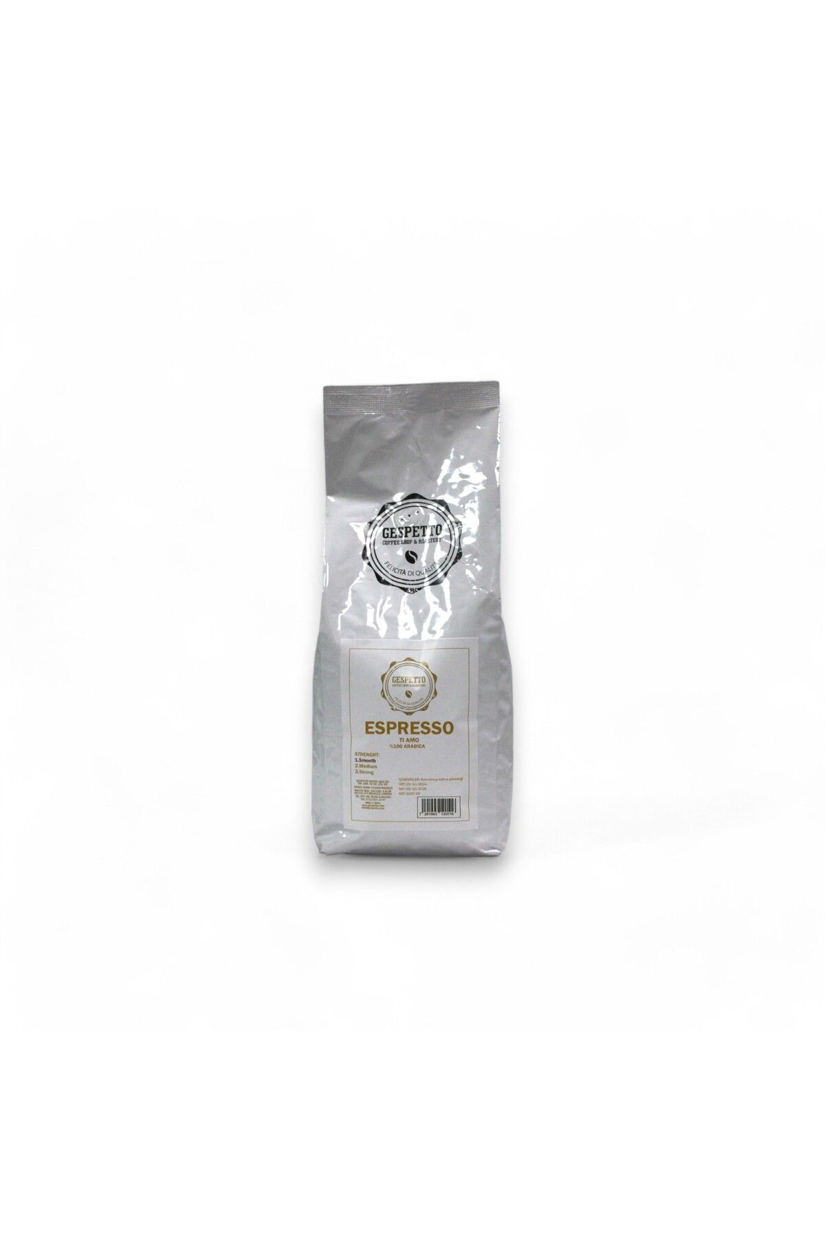 NO1: TIAMO / %100 ARABICA ESPRESSO ÇEKİRDEK KAHVE 1KG