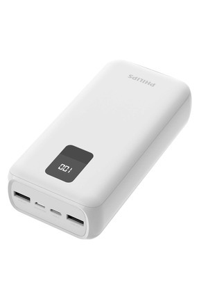 DLP1930CW, 30.000mAh Power bank ,2x USB-A & USB-C Bağlantısı,Hızlı Şarj, Beyaz DLP1930CW/00 Image 0