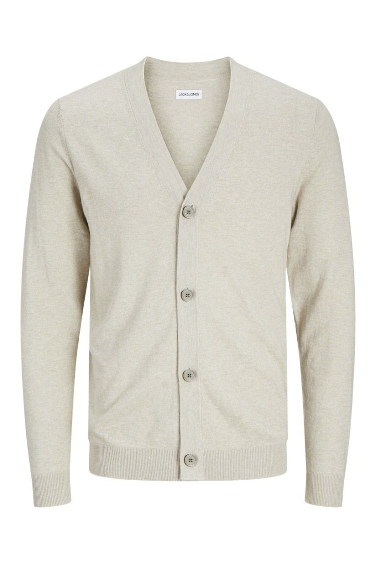 Jack & Jones Erkek BejJjeemil Knit Button Car...