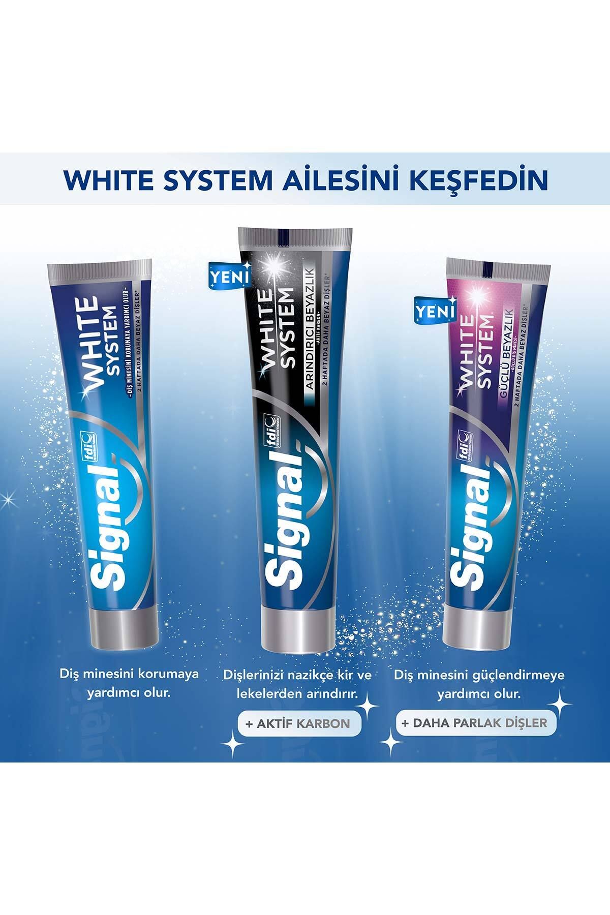 White System Diş Macunu Arındırıcı Beyazlık 75 Mlx4