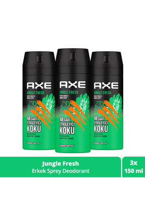 Erkek Sprey Deodorant Jungle Fresh 48 Saat Etkileyici Koku 150 ml X3 Adet Image 0