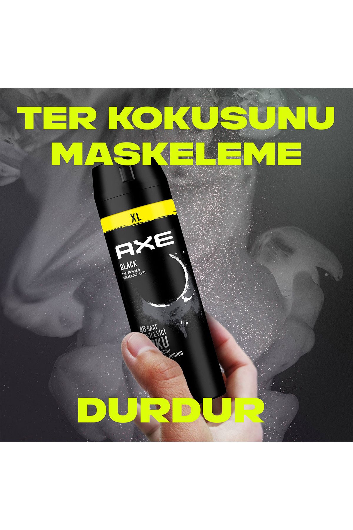 Erkek Sprey Deodorant Black Xl 48 Saat Etkileyici Koku 200 ml X3 Adet