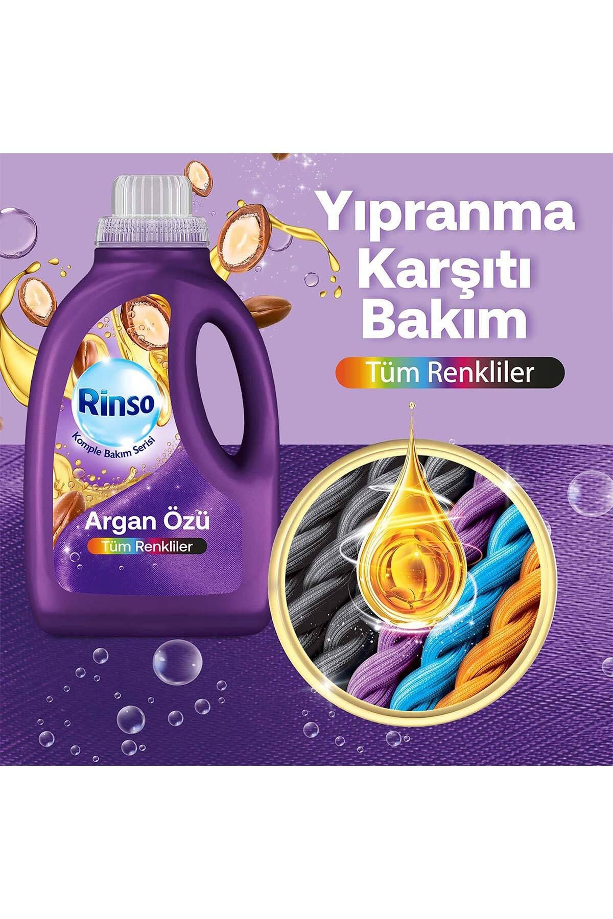 Sıvı Çamaşır Deterjanı Komple Bakım Serisi Argan Özü Tüm Renkliler Için 1.5 L X4