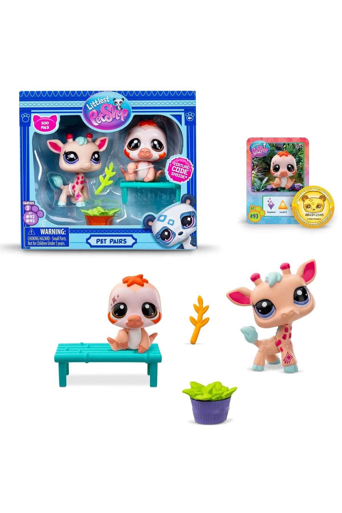 Littlest Pet Shop Seri 2Zürafa ve Tembel Hayv...