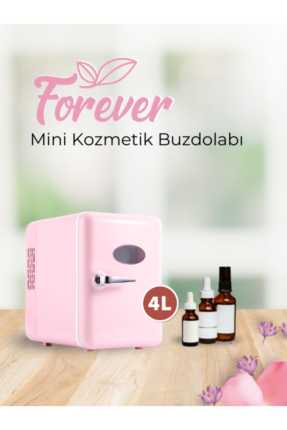 Çok Fonksiyonlu Sıcak ve Soğuk Ayarlanabilir Kozmetik Mini Buzdolabı