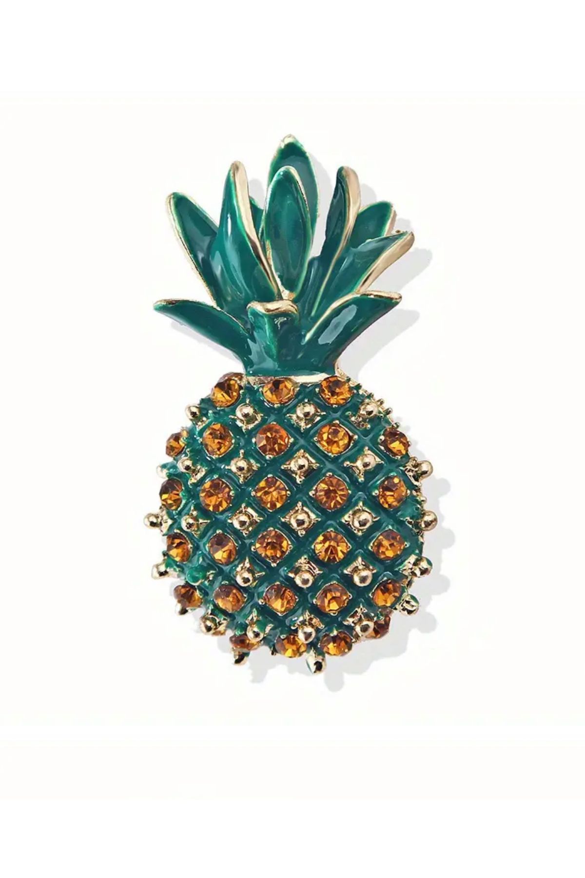 Purple UK Tasarım Ananas Broş V2