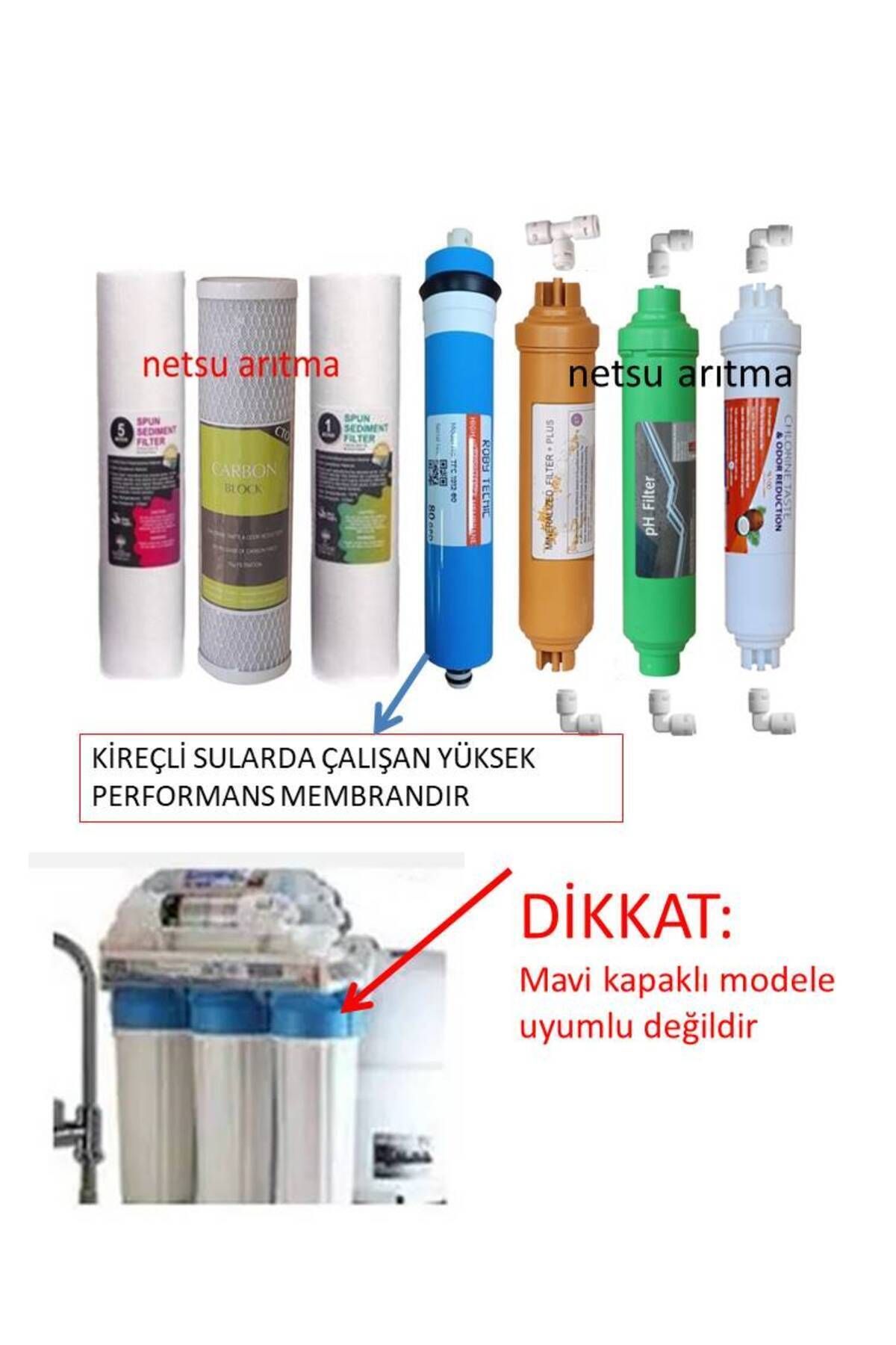 netsu arıtma-lifetech,bmb Ro10 Uyumlu,açık Ka...