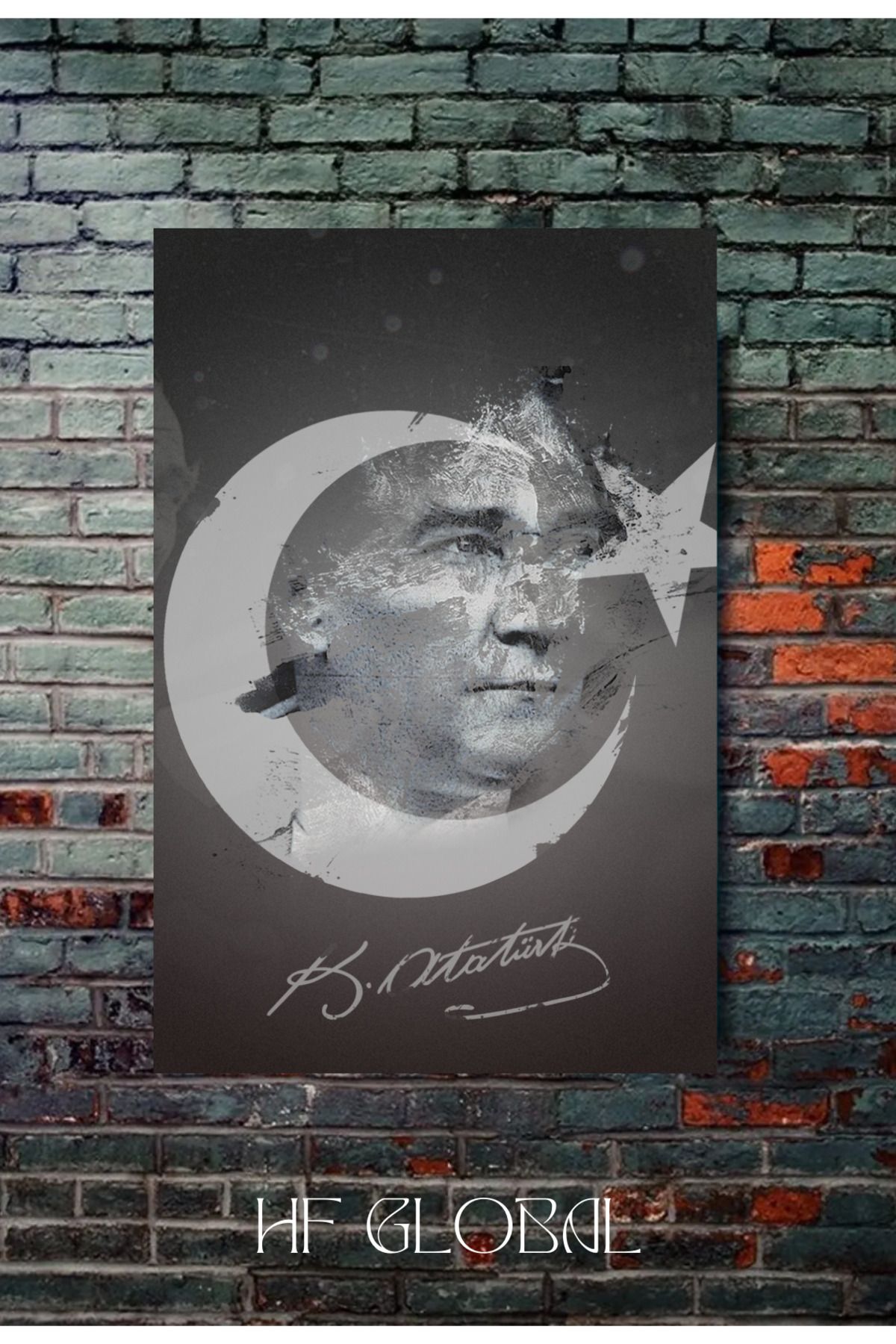 Sticksy Atatürk Ayyıldız33x48 Poster Duvar Po...