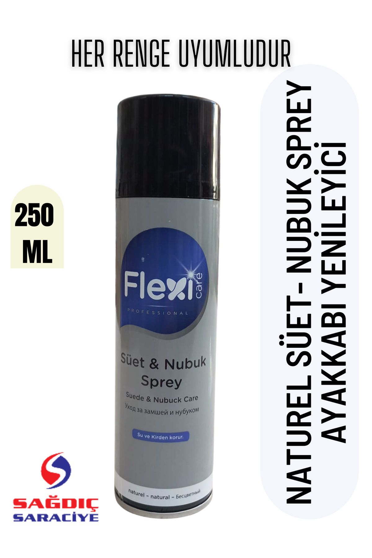 FLEXİCARE Süet Nubuk SpreyBoya 250ml Naturel