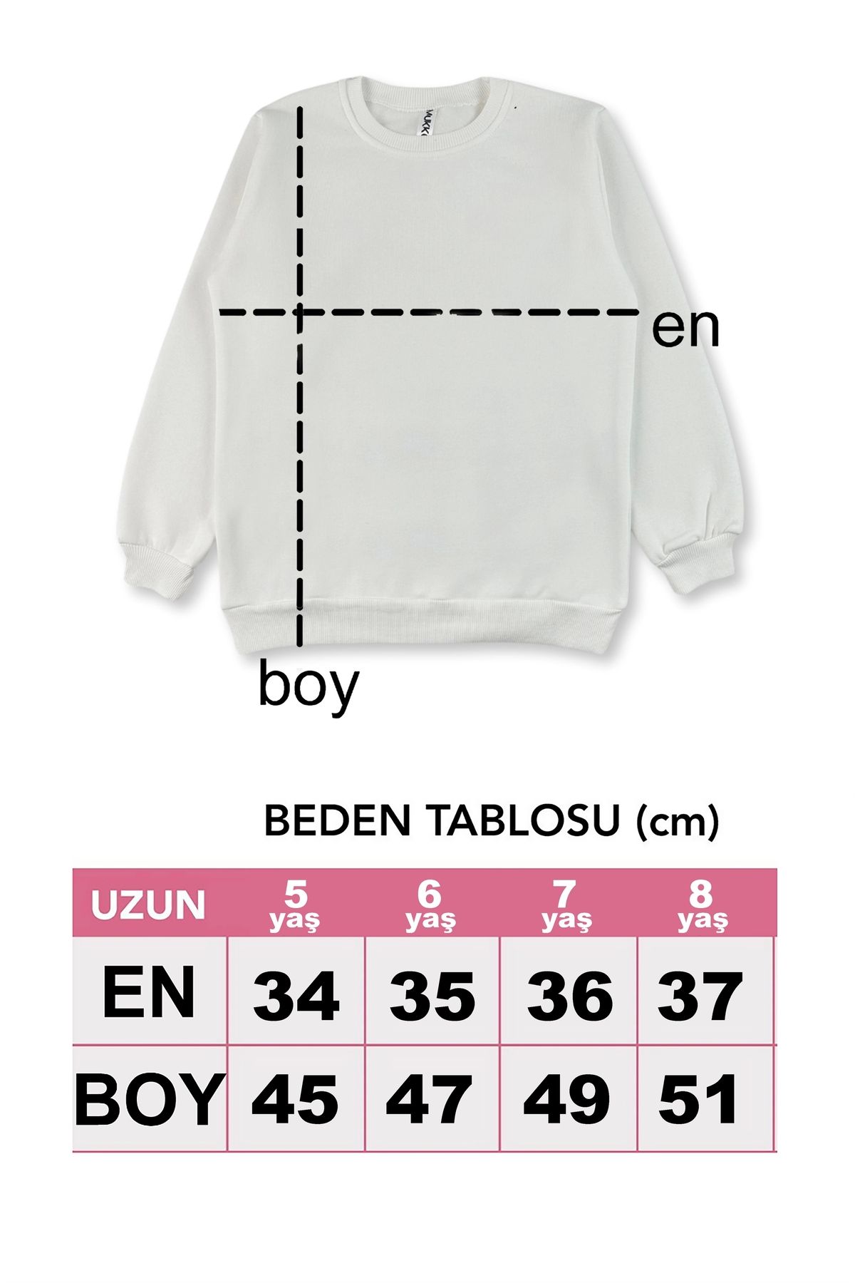 Kız Erkek Unisex Çocuk Siyah Renk Basic Kışlık Uzun Kollu Sweatshirt